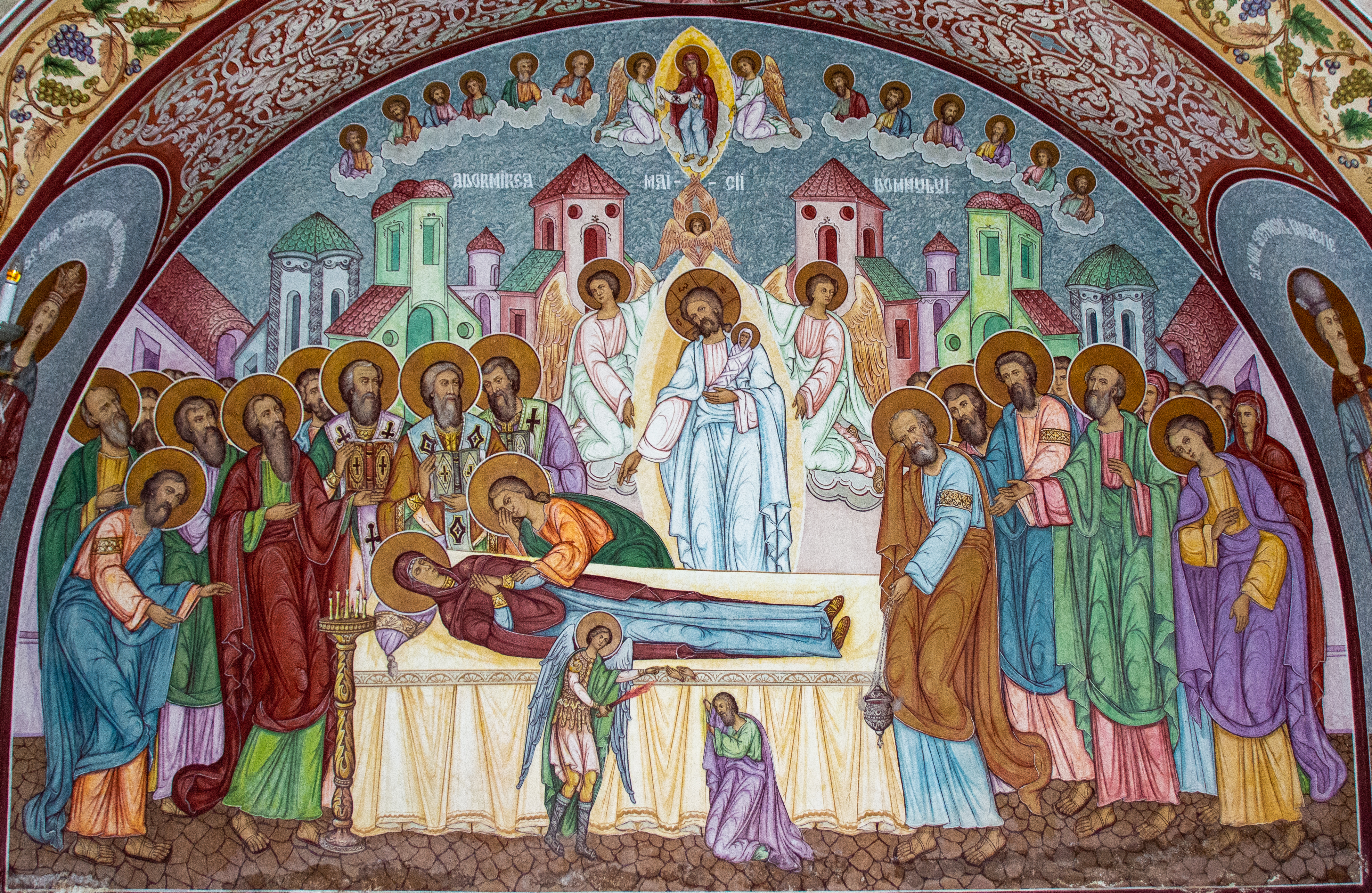 Painting,On,The,Wall,Representing,The,Assumption,Of,The,Blessed
