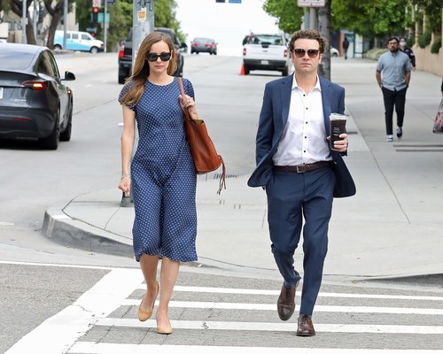 Danny Masterson is seen arriving in court today with wife Bijou Phillips, as jury is believed to be issuing their verdict today in his rape retrial case after over a week of deliberations.