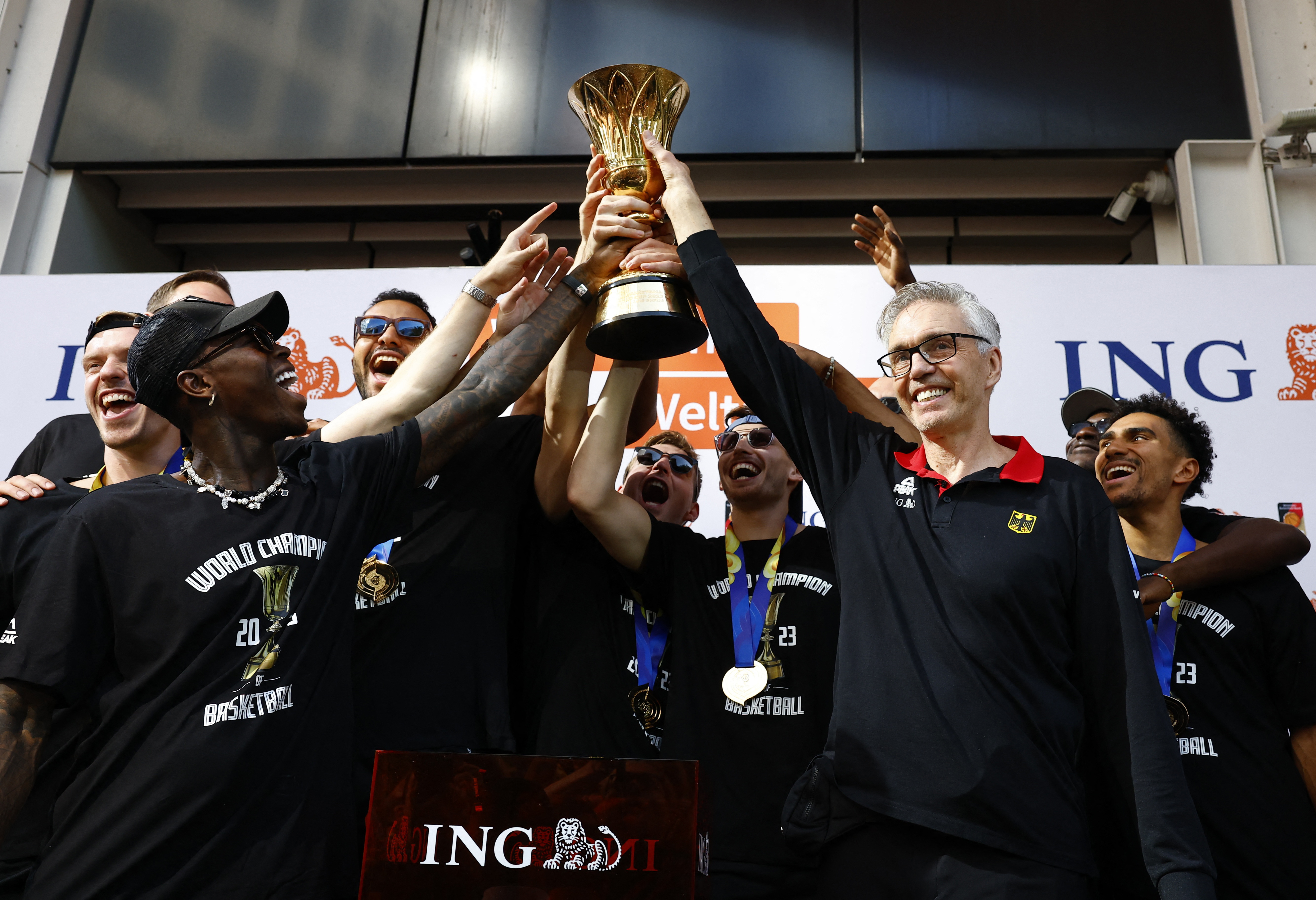 FIBA World Cup 2023 - Germany celebrate after winning the World Cup