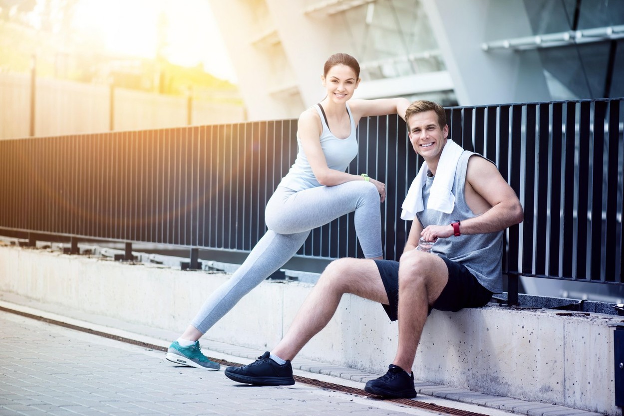 Happy people with active lifestyle.