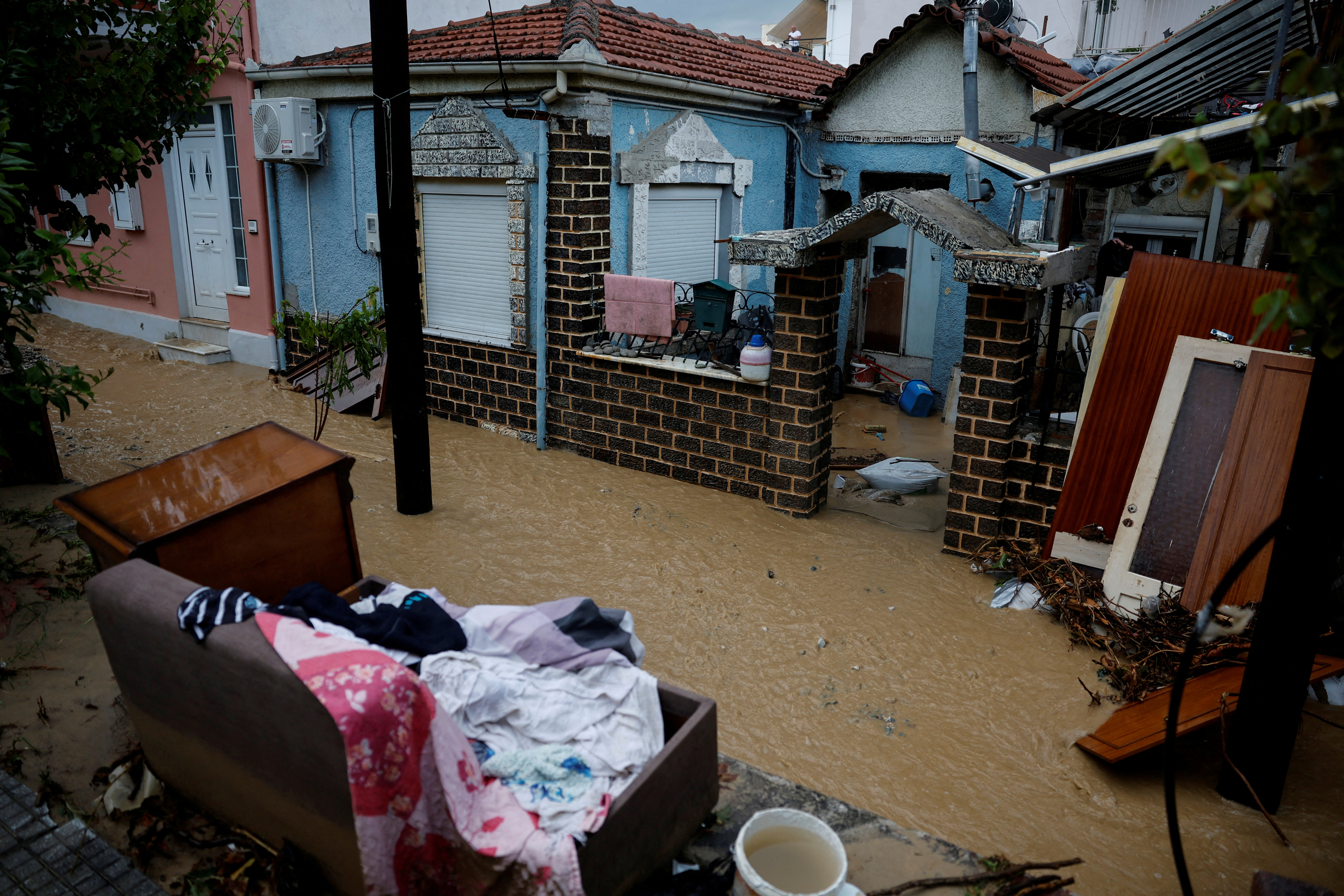 Storm Elias hits the city of Volos