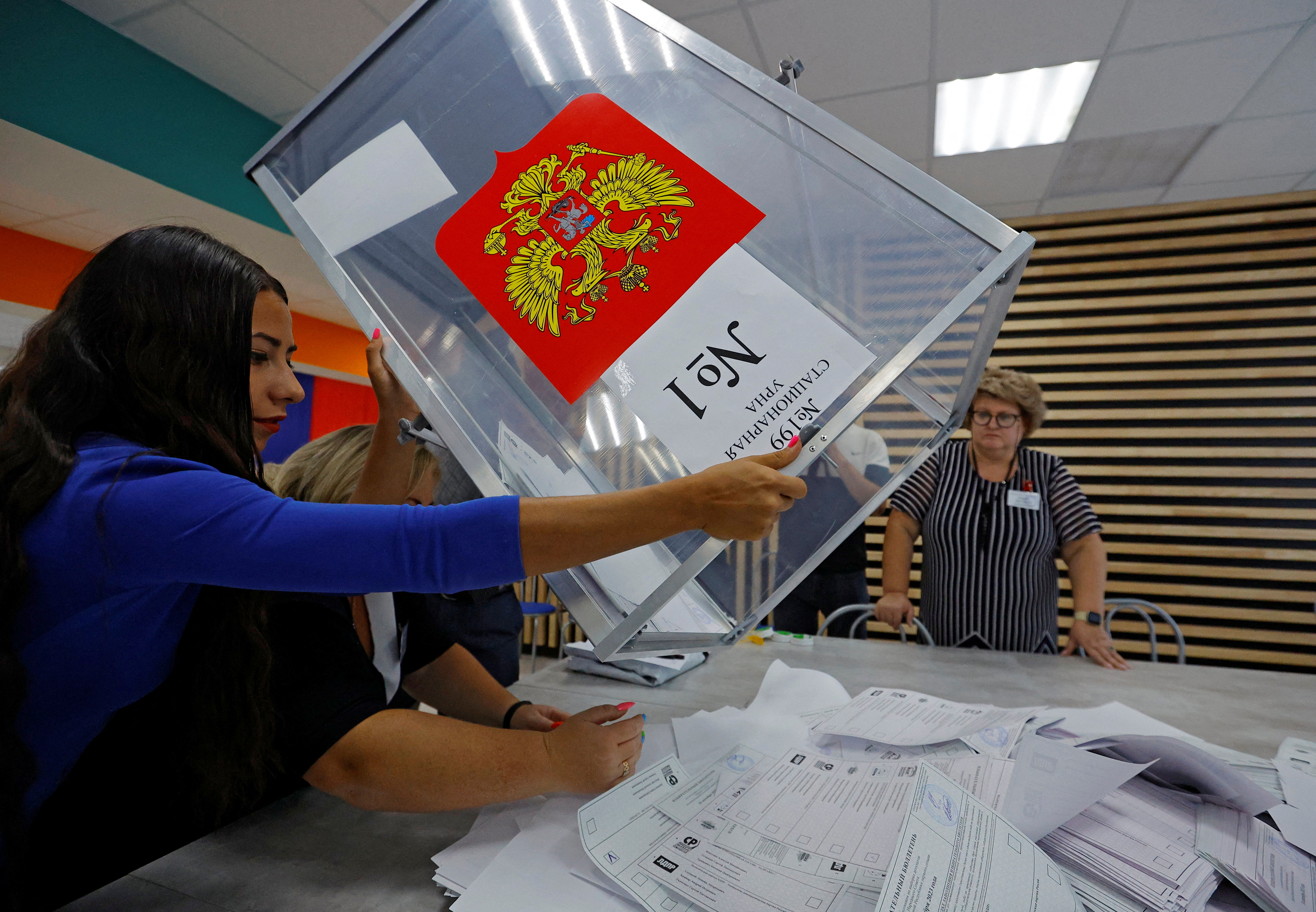 Local elections held by the Russian-installed authorities in Donetsk