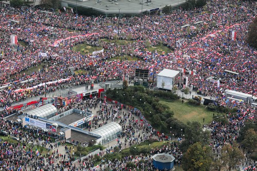 Civic Coalition march in Warsaw