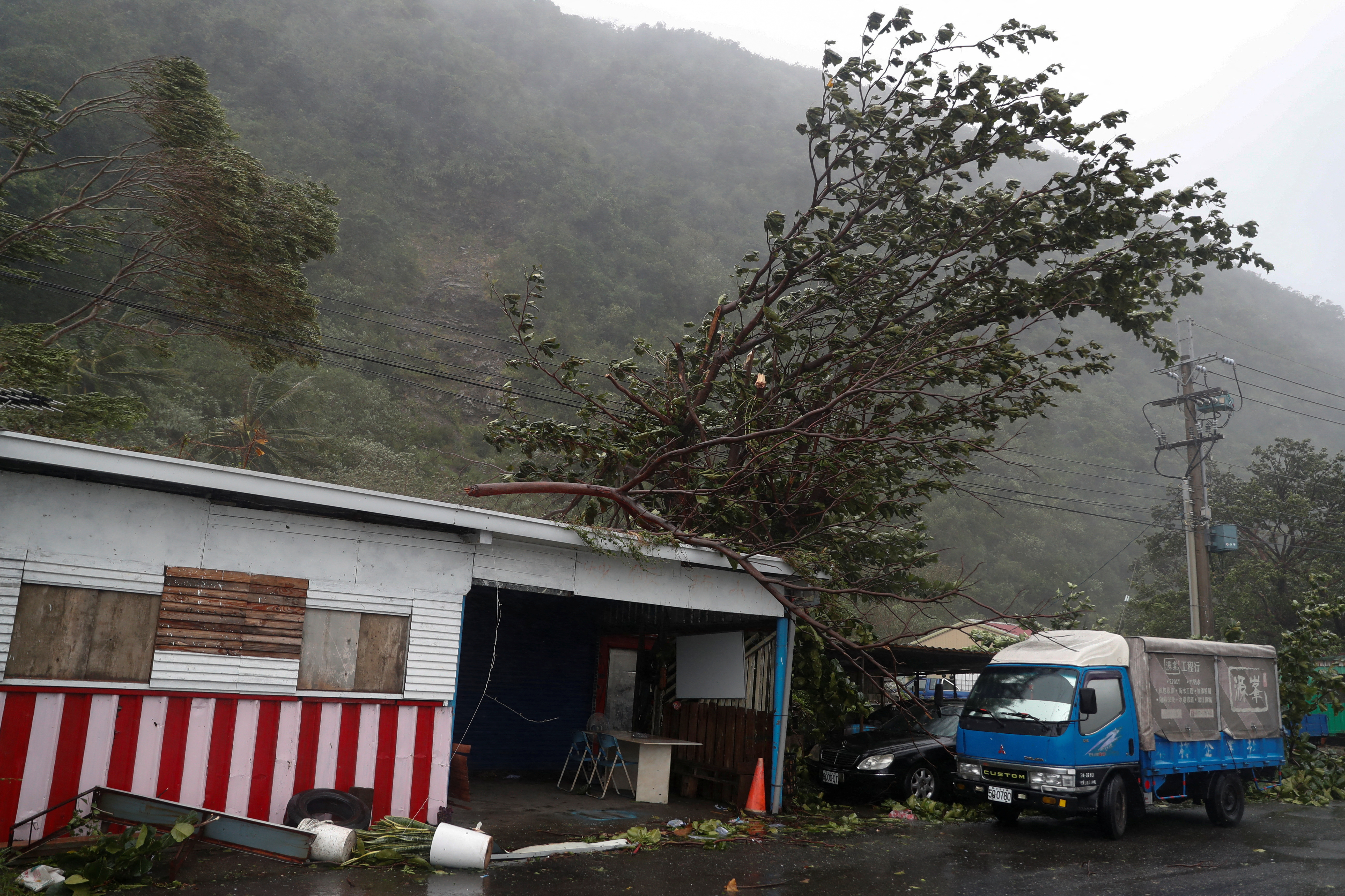 Typhoon Koinu in Taitung