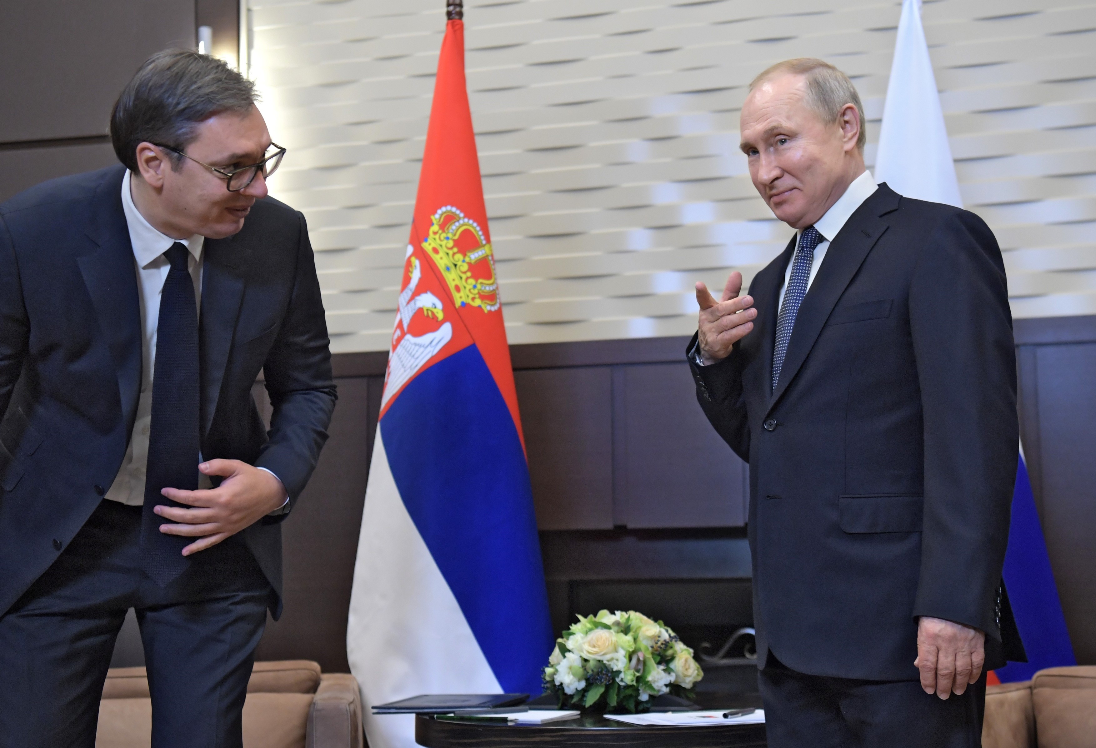 Vladimir Putin's working visit to Sochi. Meeting with the President of Serbia Aleksandar Vucic.