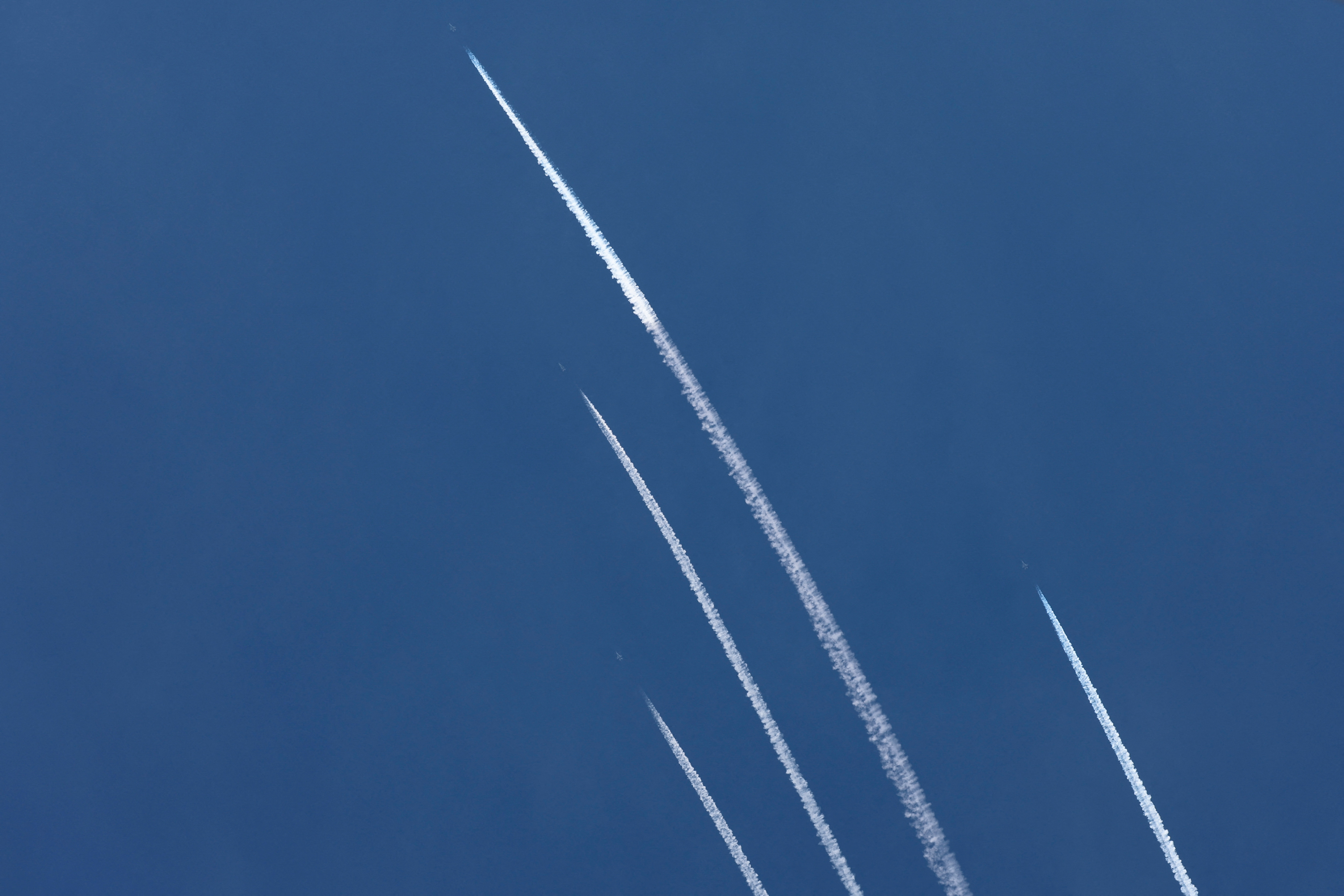 Rockets are fired from Gaza toward Israel