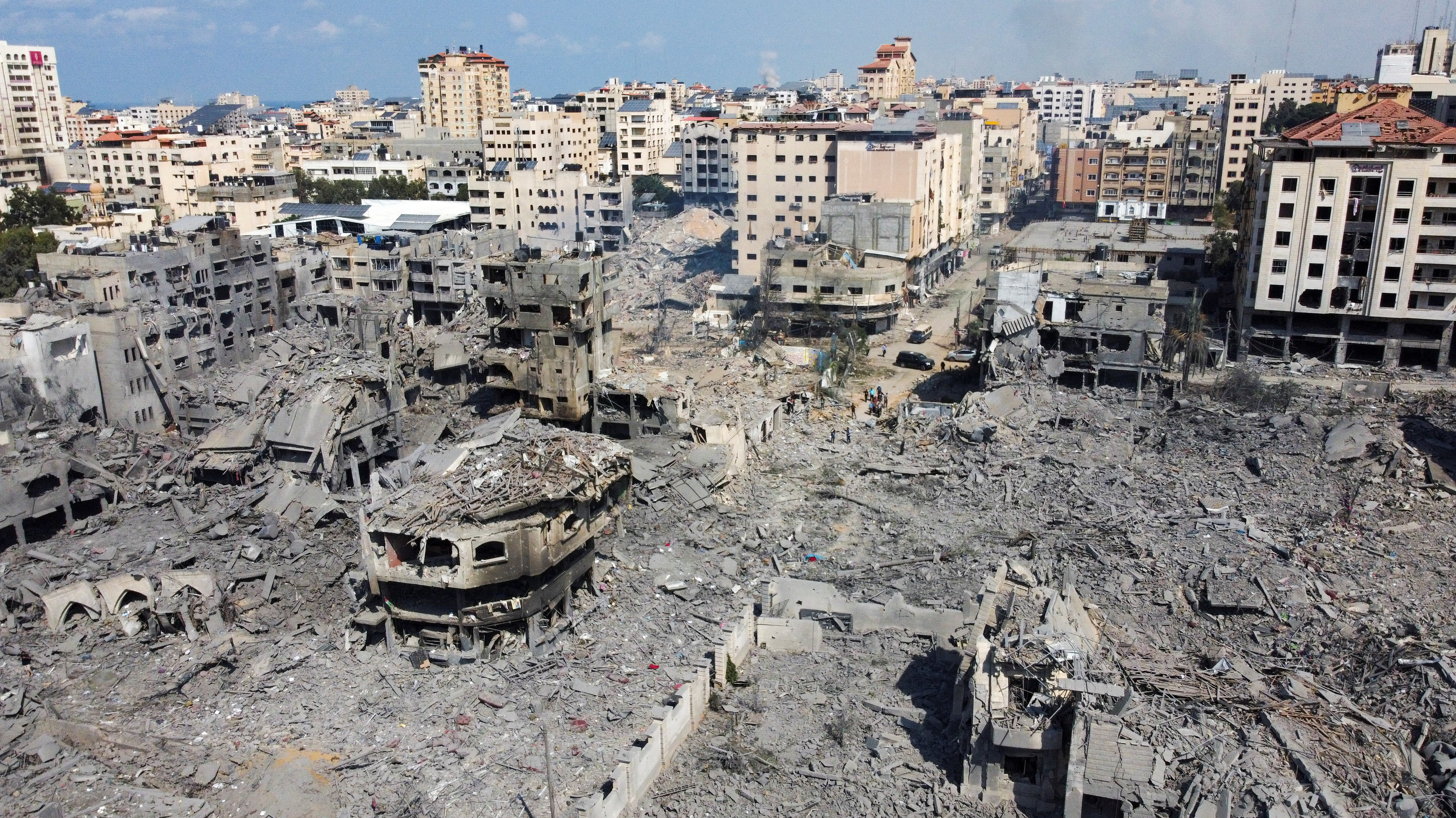 Aftermath of Israeli strikes
