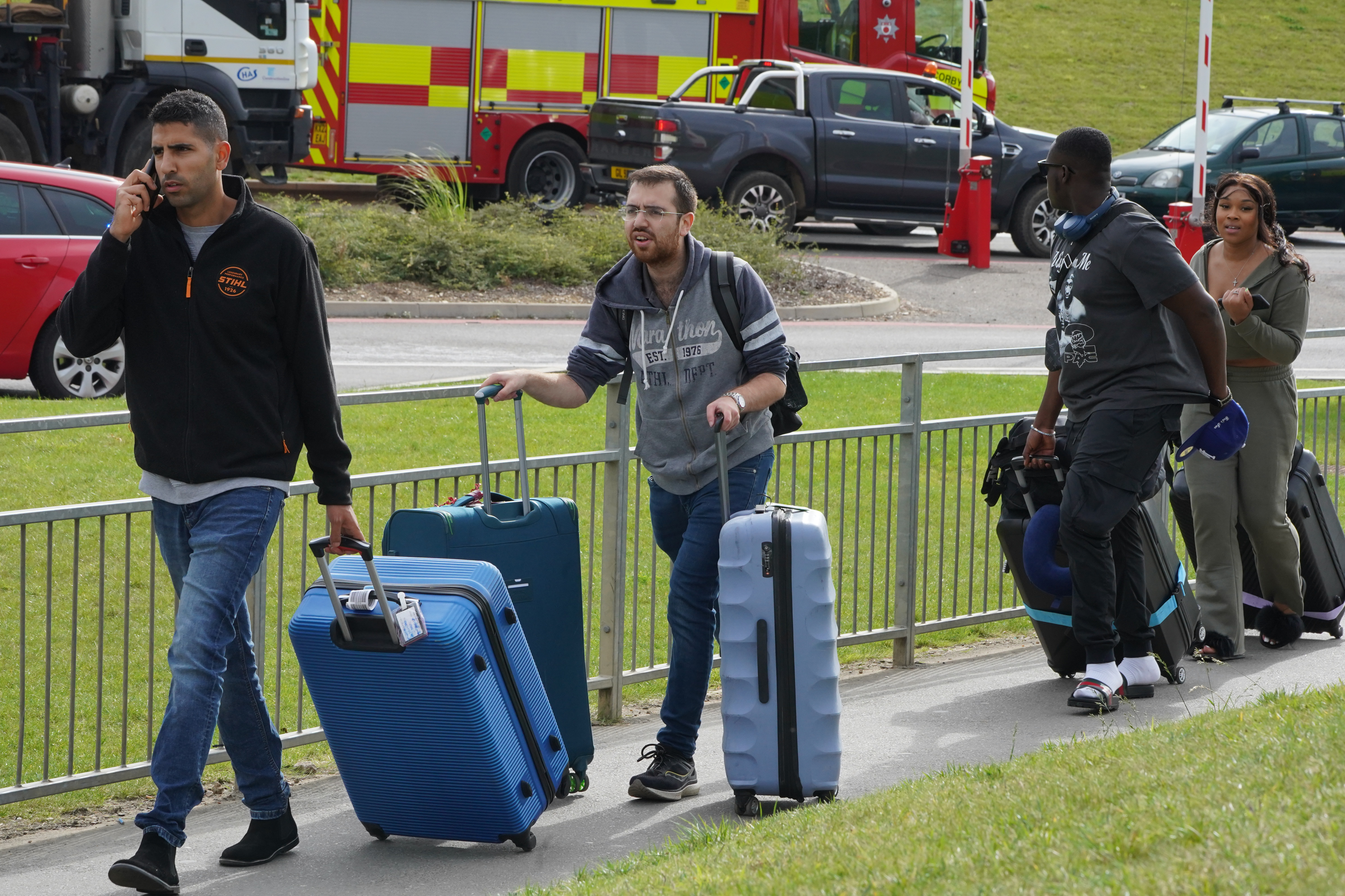 Luton Airport fire