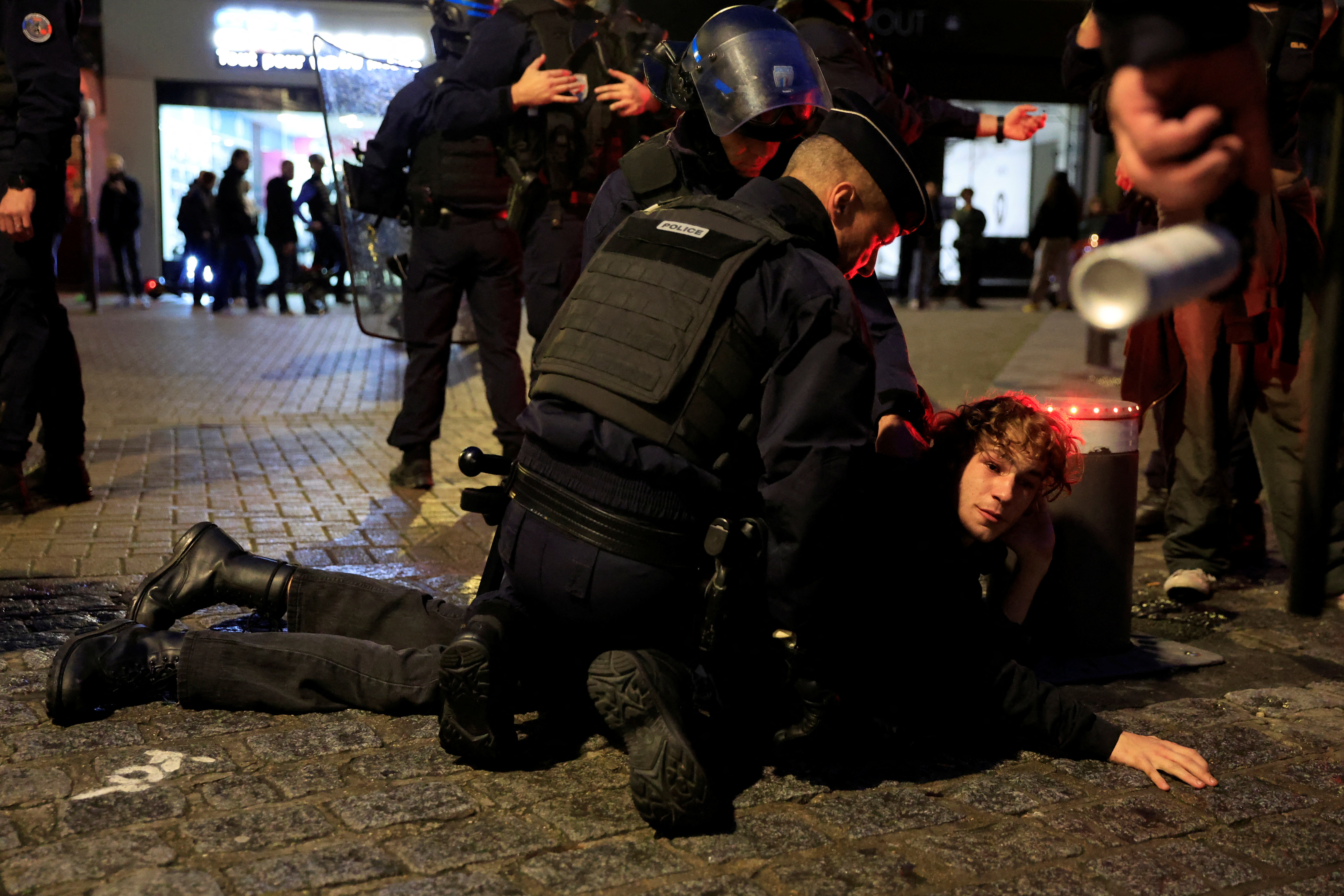 Demonstration in support of Palestinians, in Lille