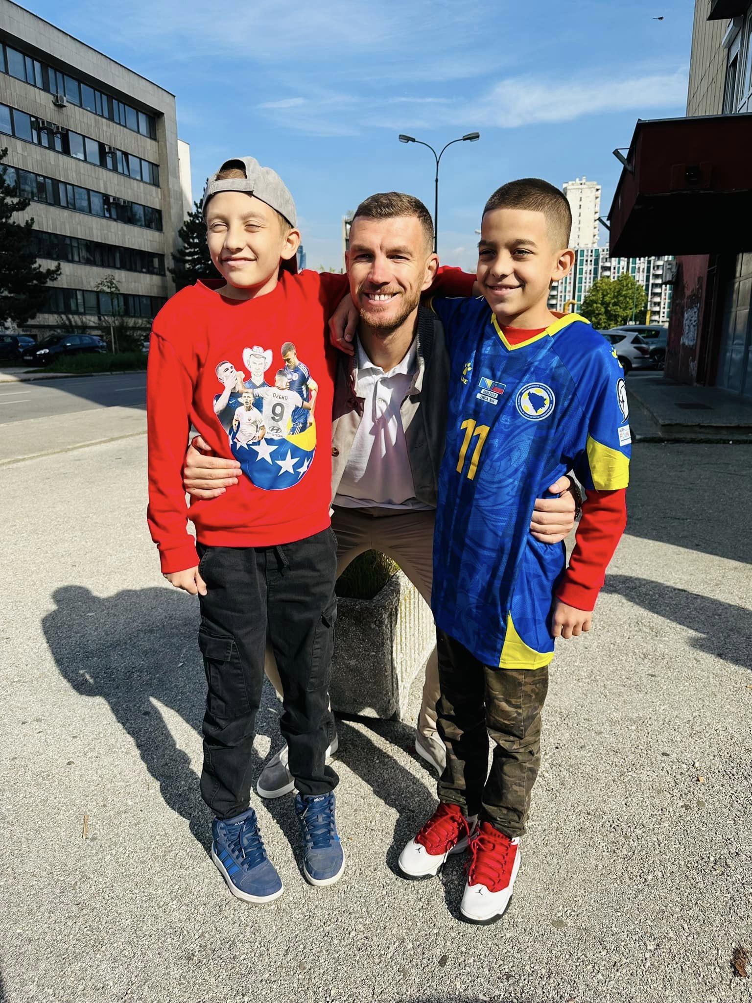 edin dzeko i djeca