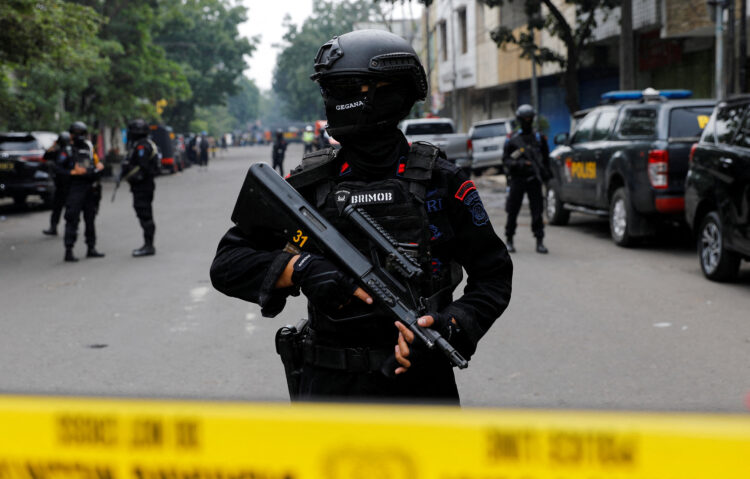 FILE PHOTO: Indonesia says arrests militants suspected of plotting to disrupt election