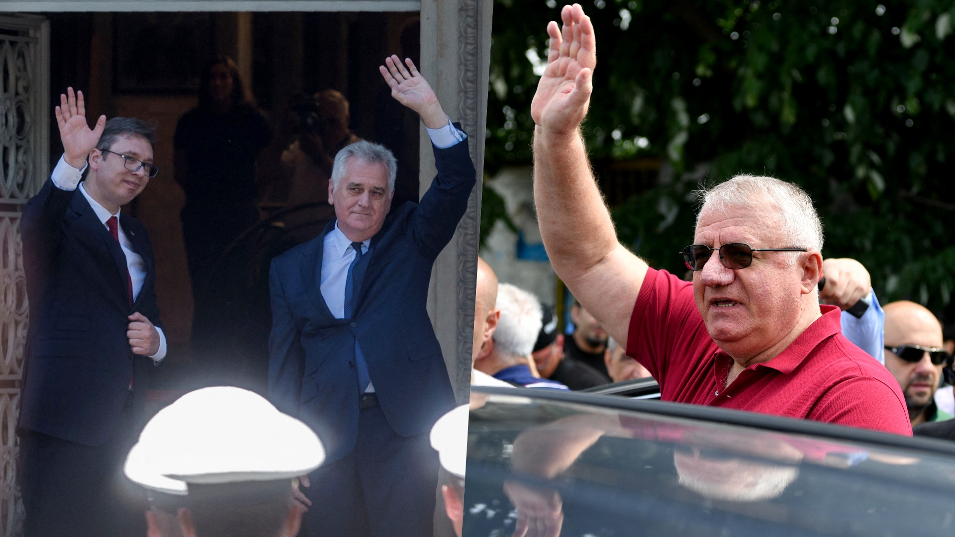 Kolaž Tomislav Nikolić Vojislav Šešelj Aleksandar Vučić