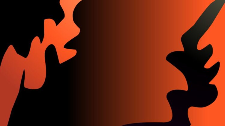 Black,And,Orange,Gradient,Pattern,Background