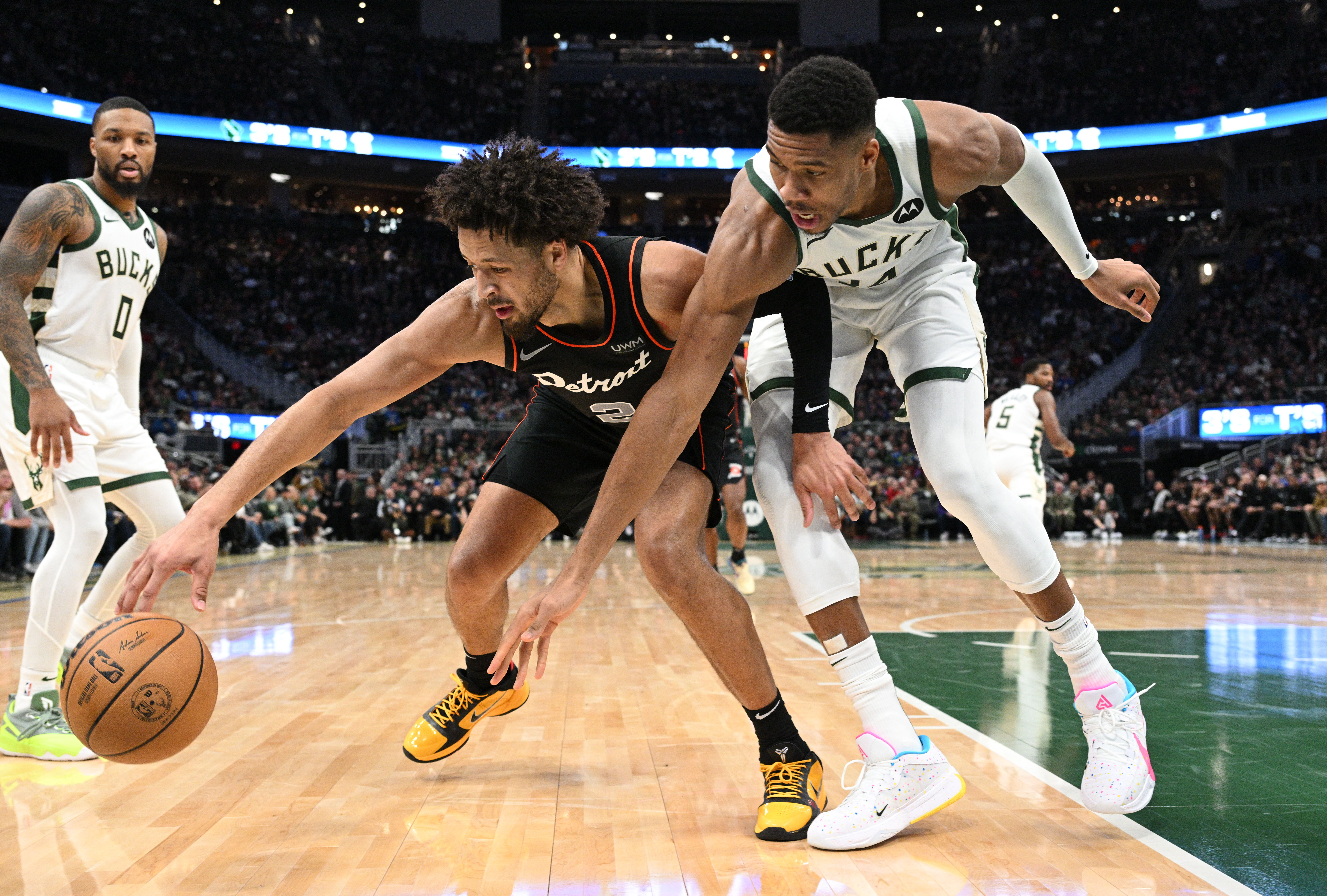 NBA: Detroit Pistons at Milwaukee Bucks