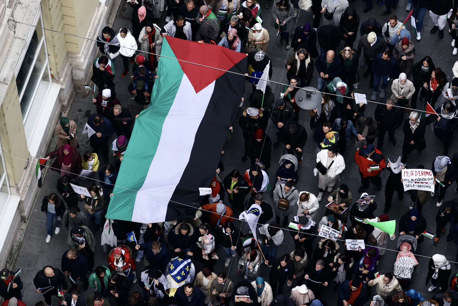 Protest u znak podrške narodu Gaze u Sarajevu