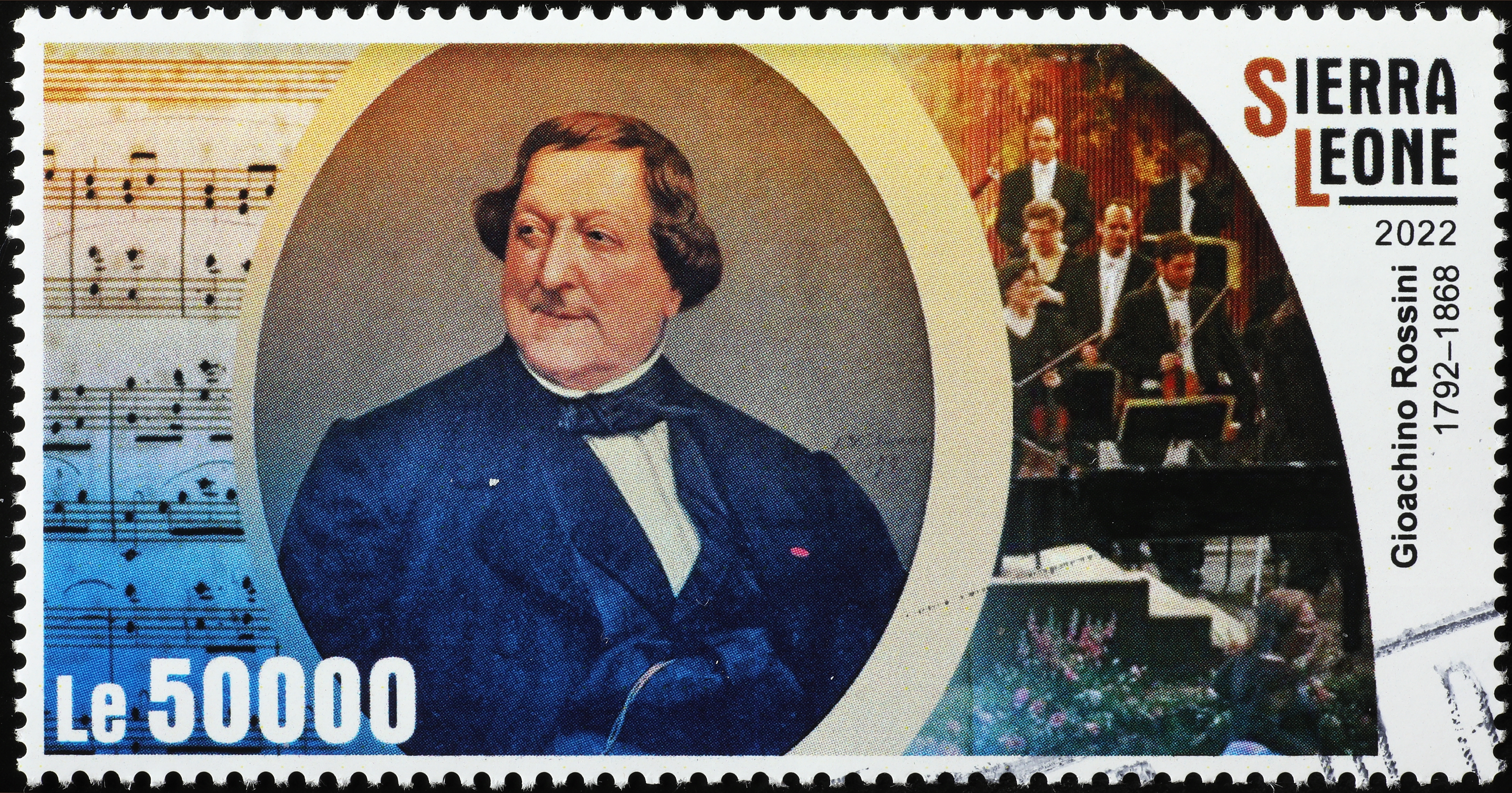 Milan,,Italy,-,September,22,,2022:,Portrait,Of,Gioachino,Rossini