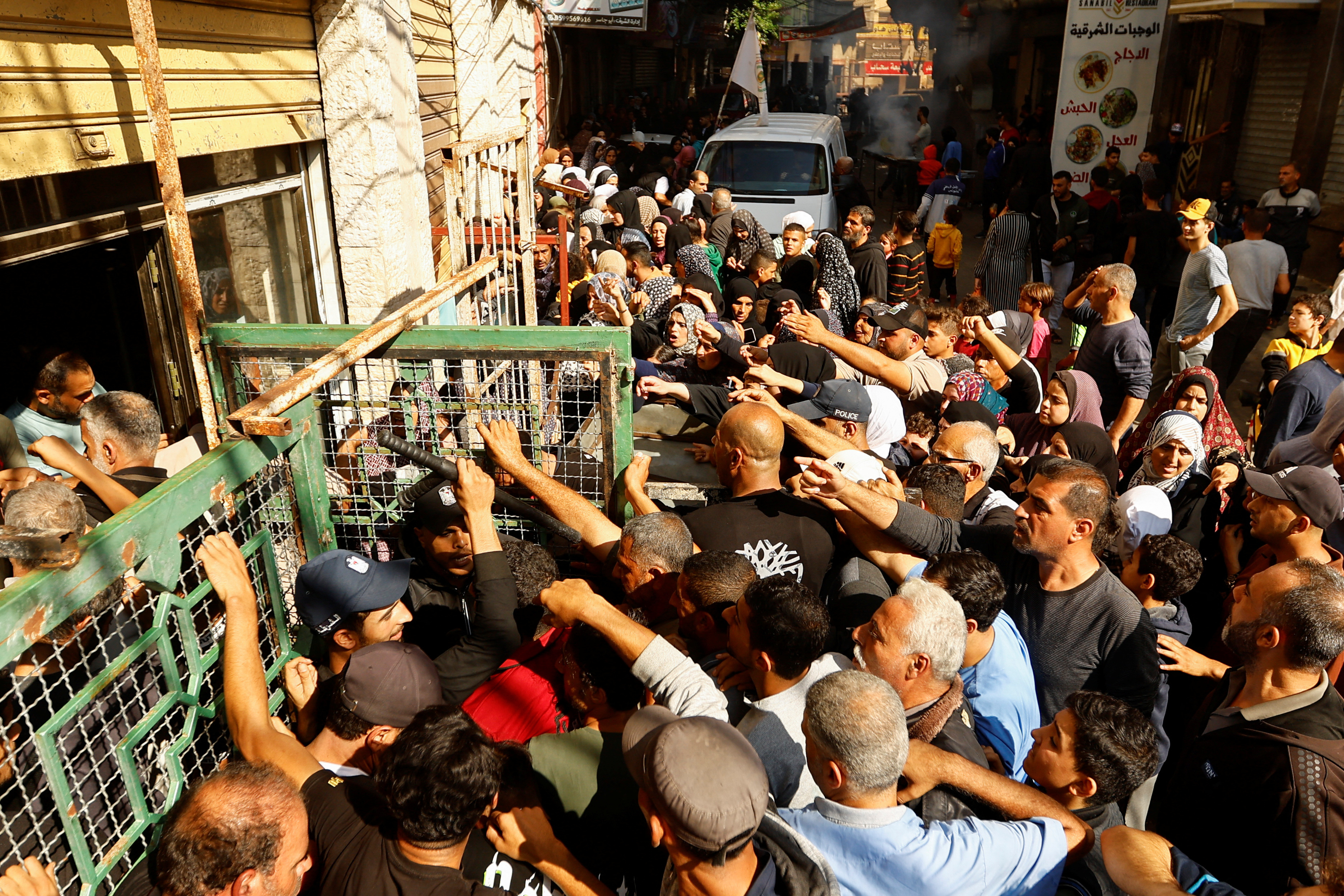 Aftermath of an Israeli strike in Khan Younis