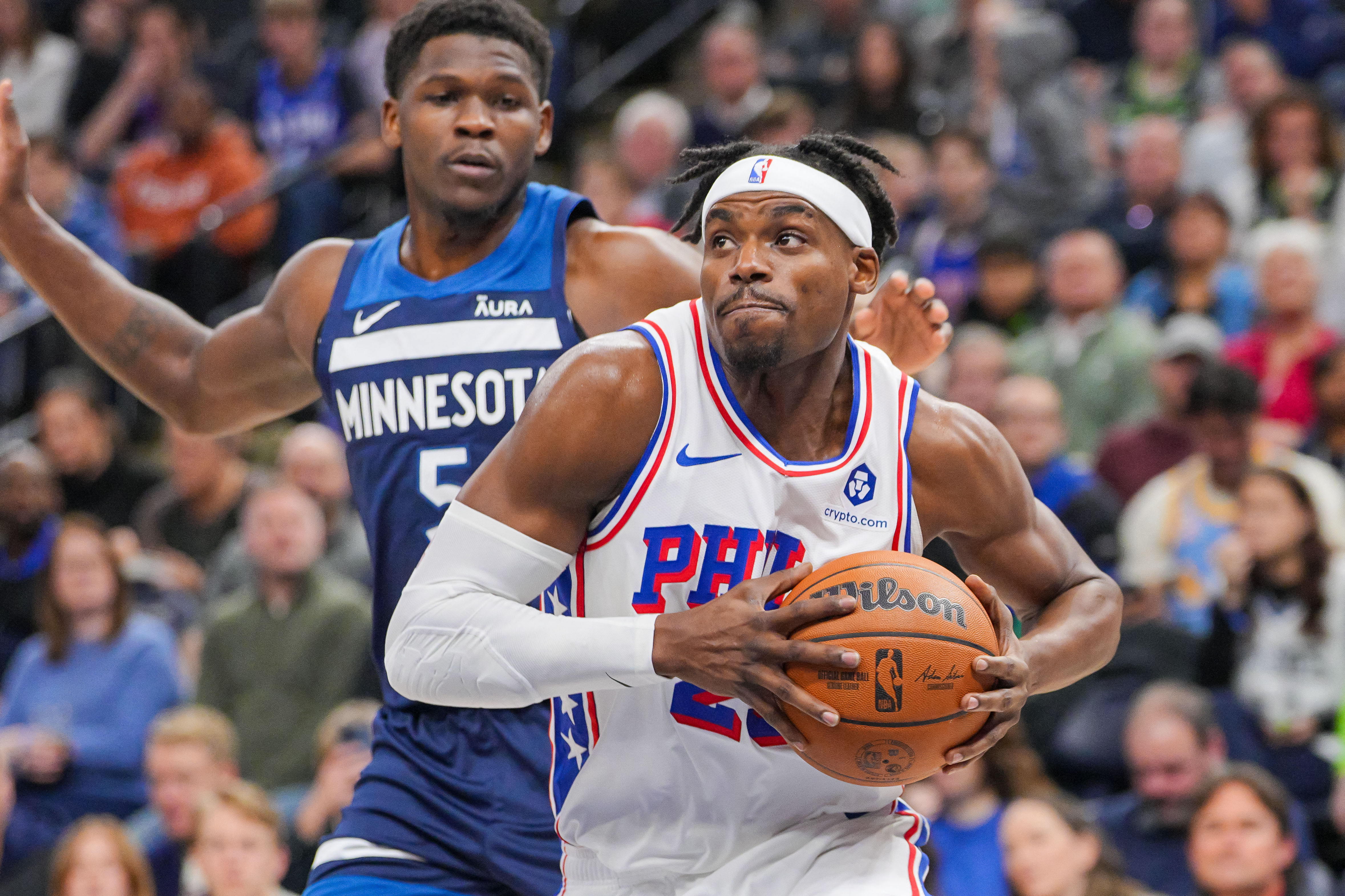 NBA: Philadelphia 76ers at Minnesota Timberwolves