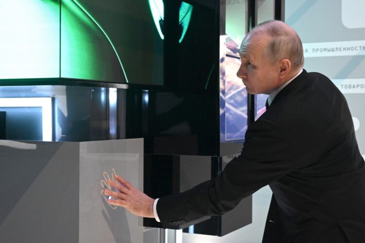 Russian President Putin attends Russia Expo in Moscow