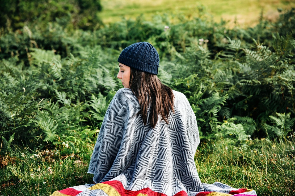 Woman Nature Environment Calm Relaxation Concept