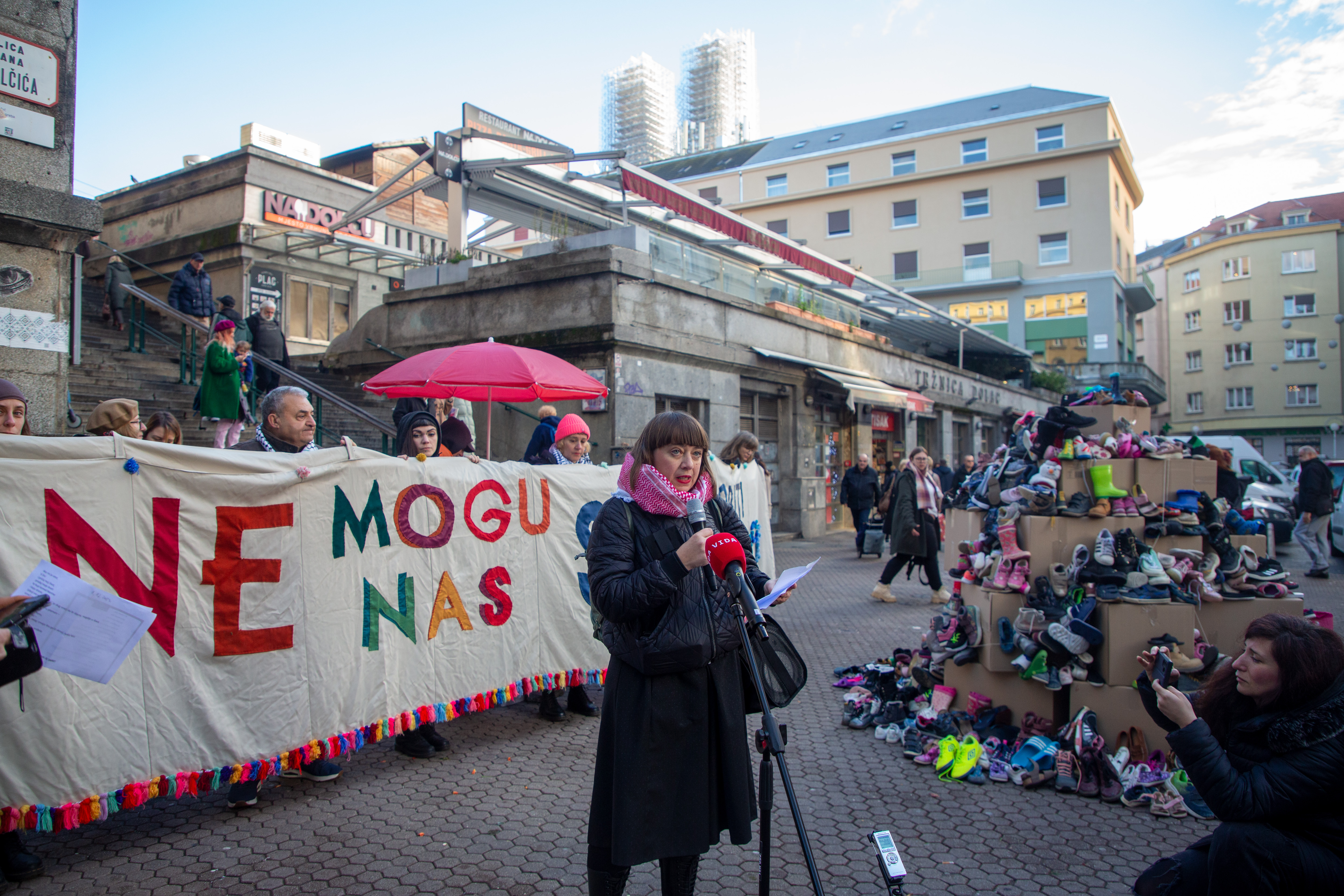 Hrvatska: Od cipelica podignut memorijal djeci ubijenoj u Palestini