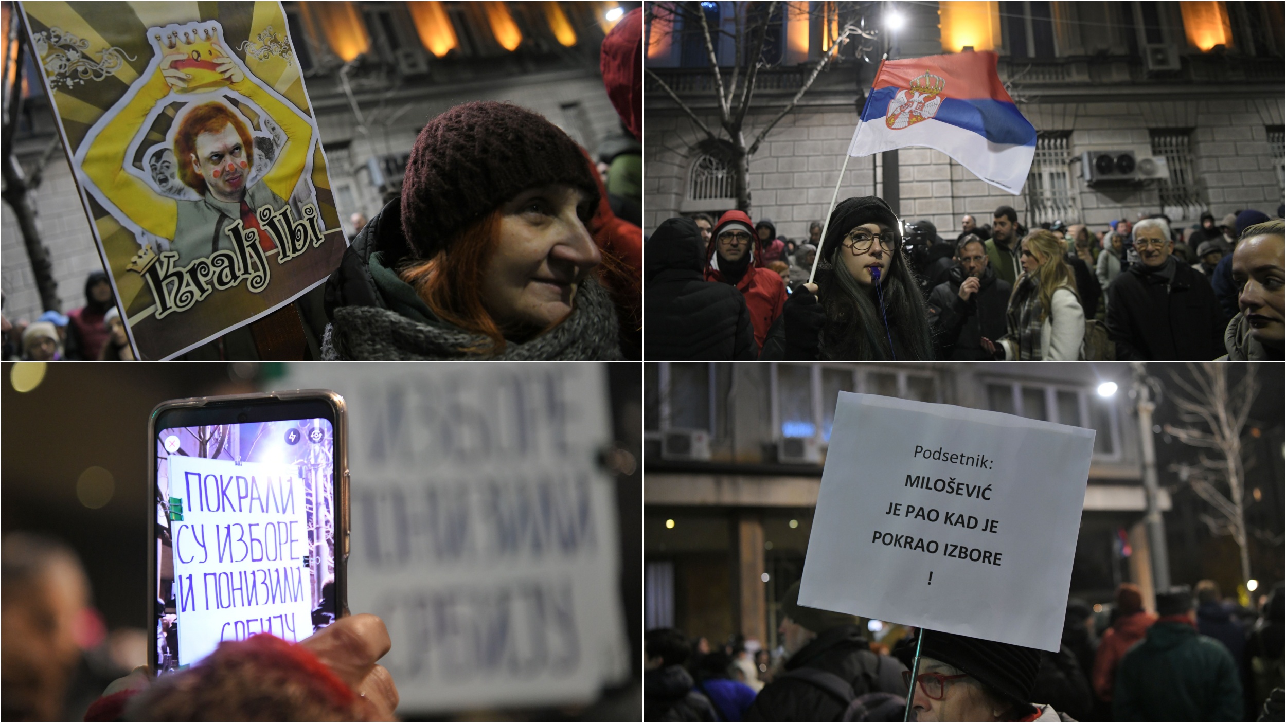 Protest ispred RIK-a