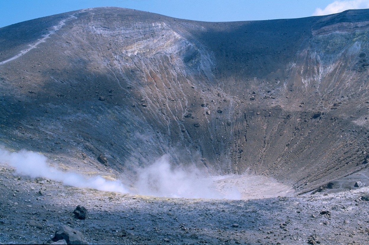 Crater of Vulcano, Off Sicily, Italy