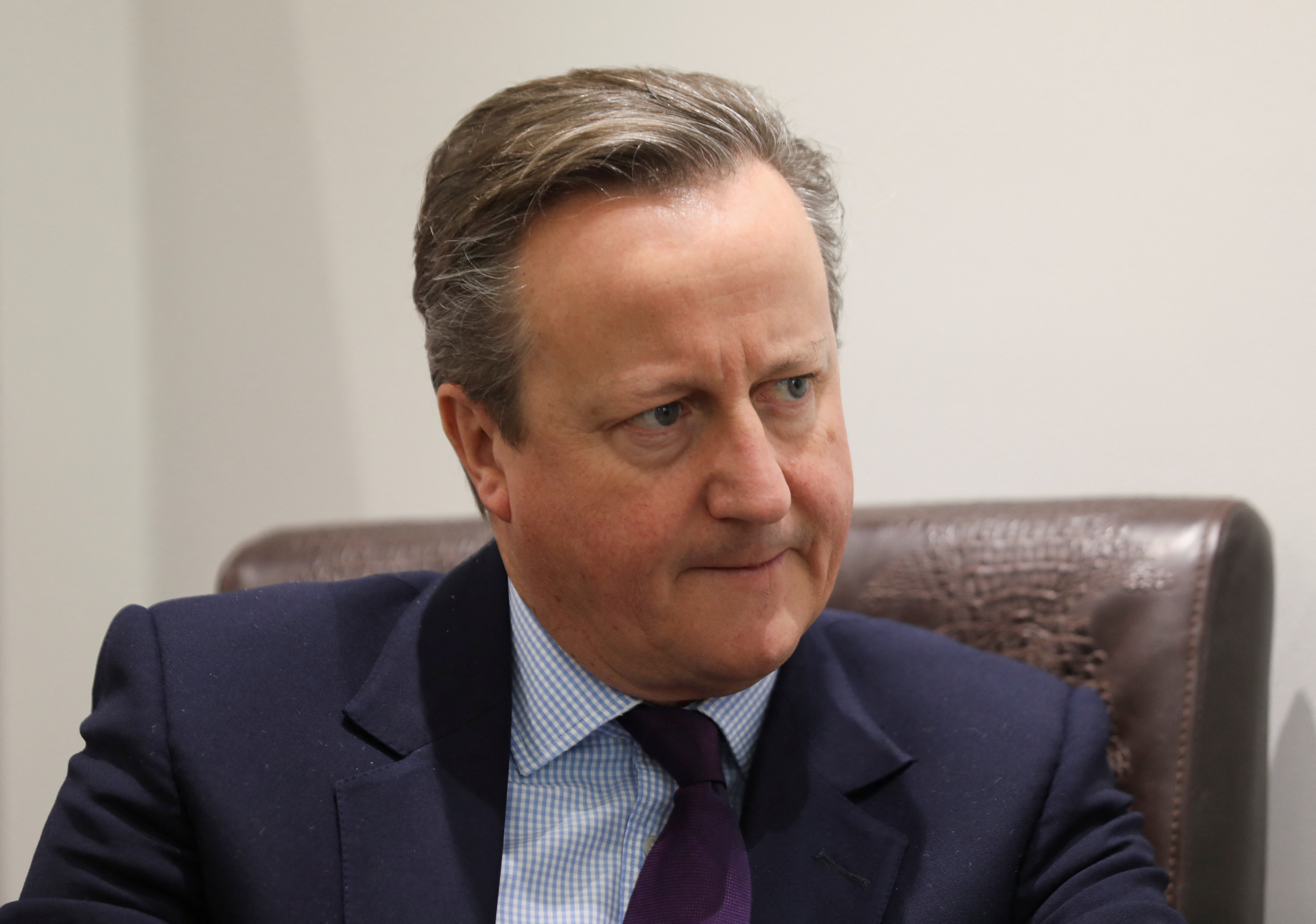 British Foreign Secretary David Cameron visits Jordan