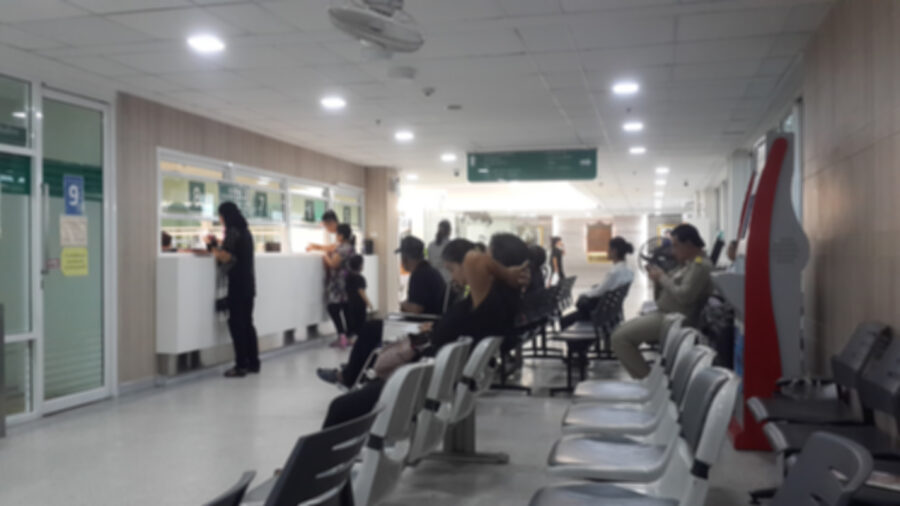 Blur,Of,Patient,Waiting,For,Medicine,,Patient,Waiting,To,Pay,