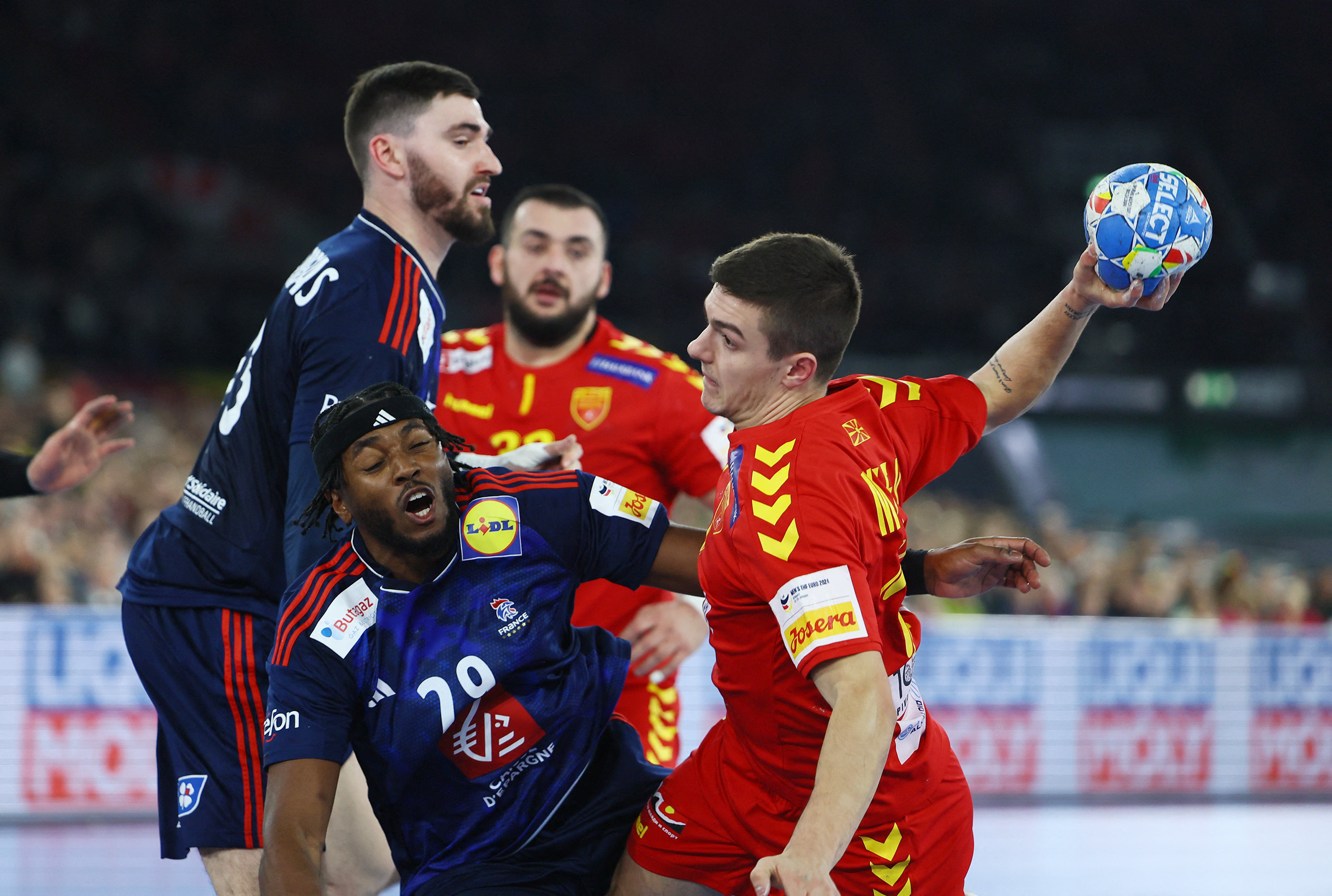 EHF 2024 Men's European Handball Championship - Preliminary Round - Group A - France v North Macedonia