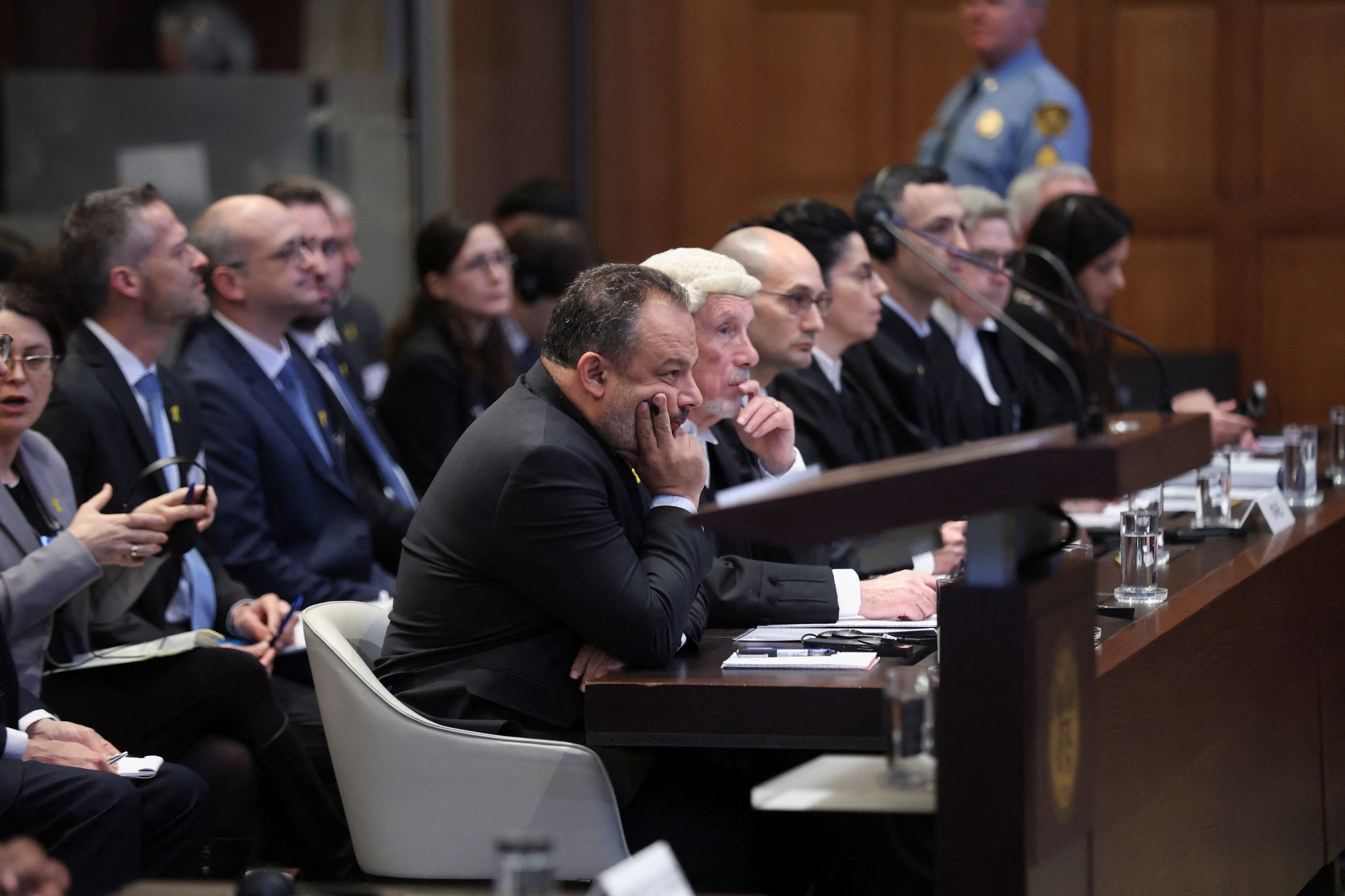 Judges at the ICJ hear a request for emergency measures by South Africa, who asked the court to order Israel to stop its military actions in Gaza, in The Hague