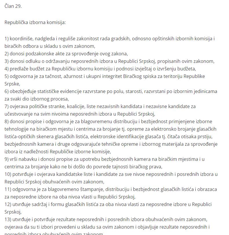 izborni zakon rs12
