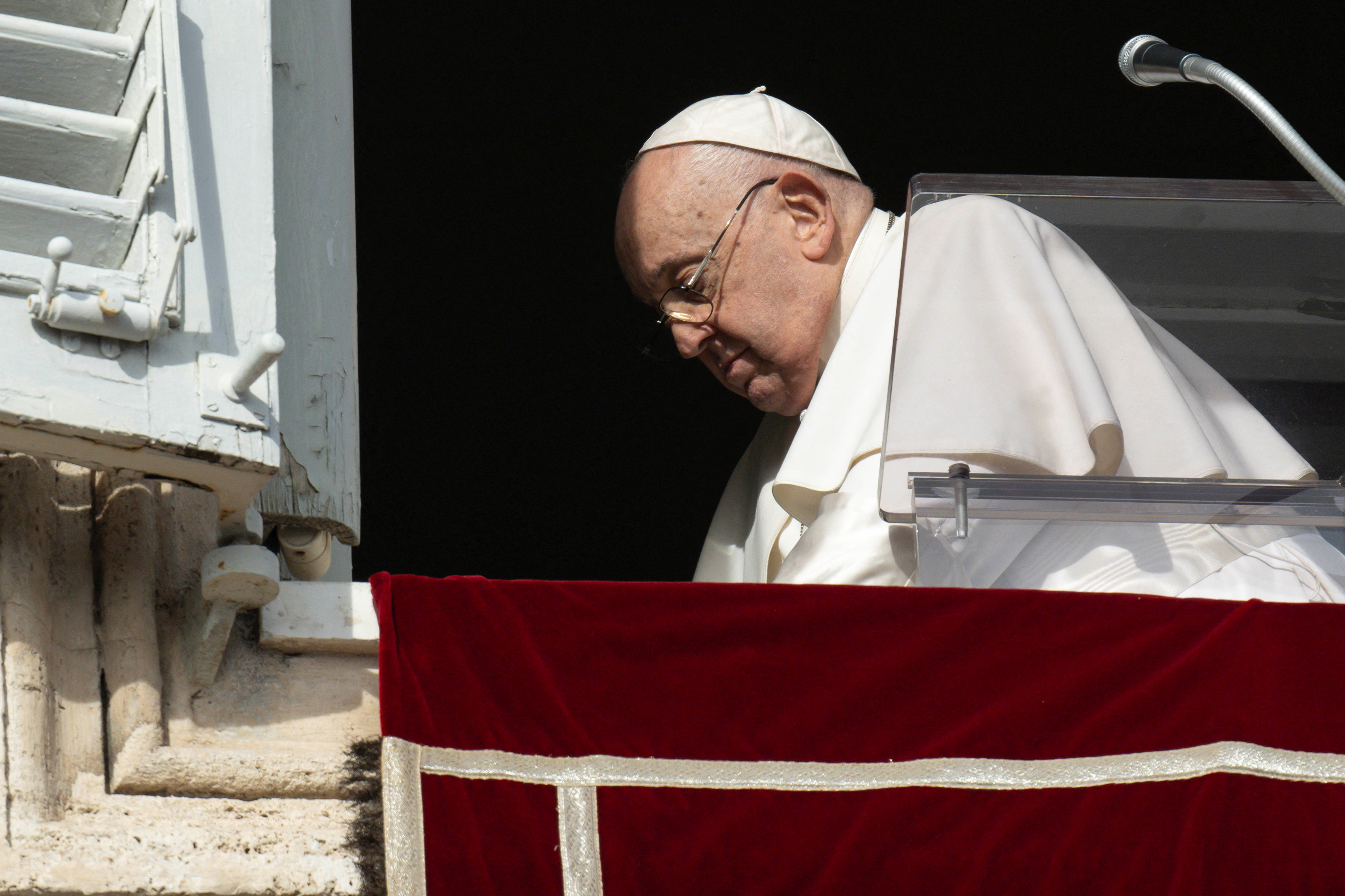 Pope Francis leads Angelus prayer at the Vatican