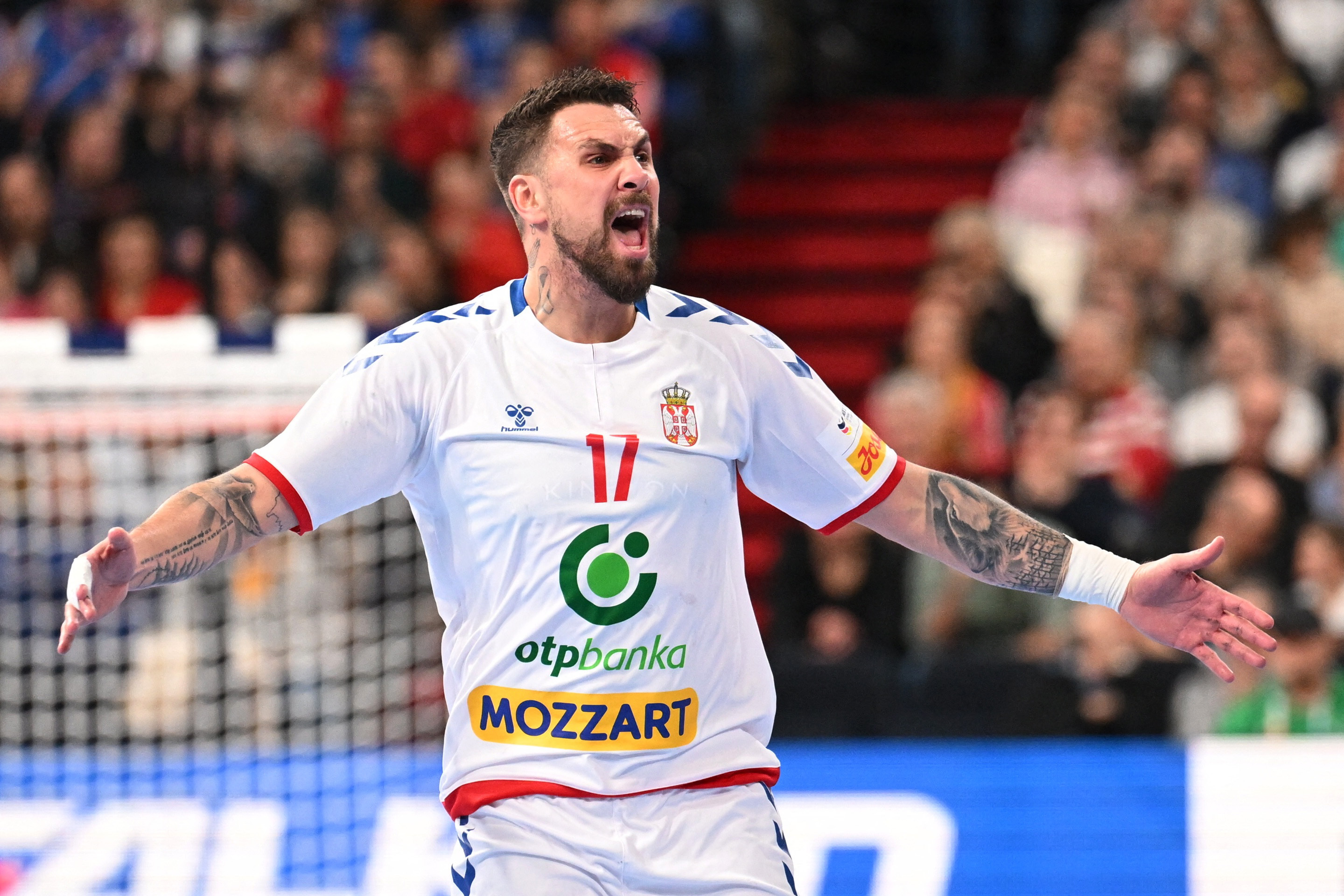 EHF 2024 Men's European Handball Championship - Preliminary Round - Group C - Serbia v Montenegro