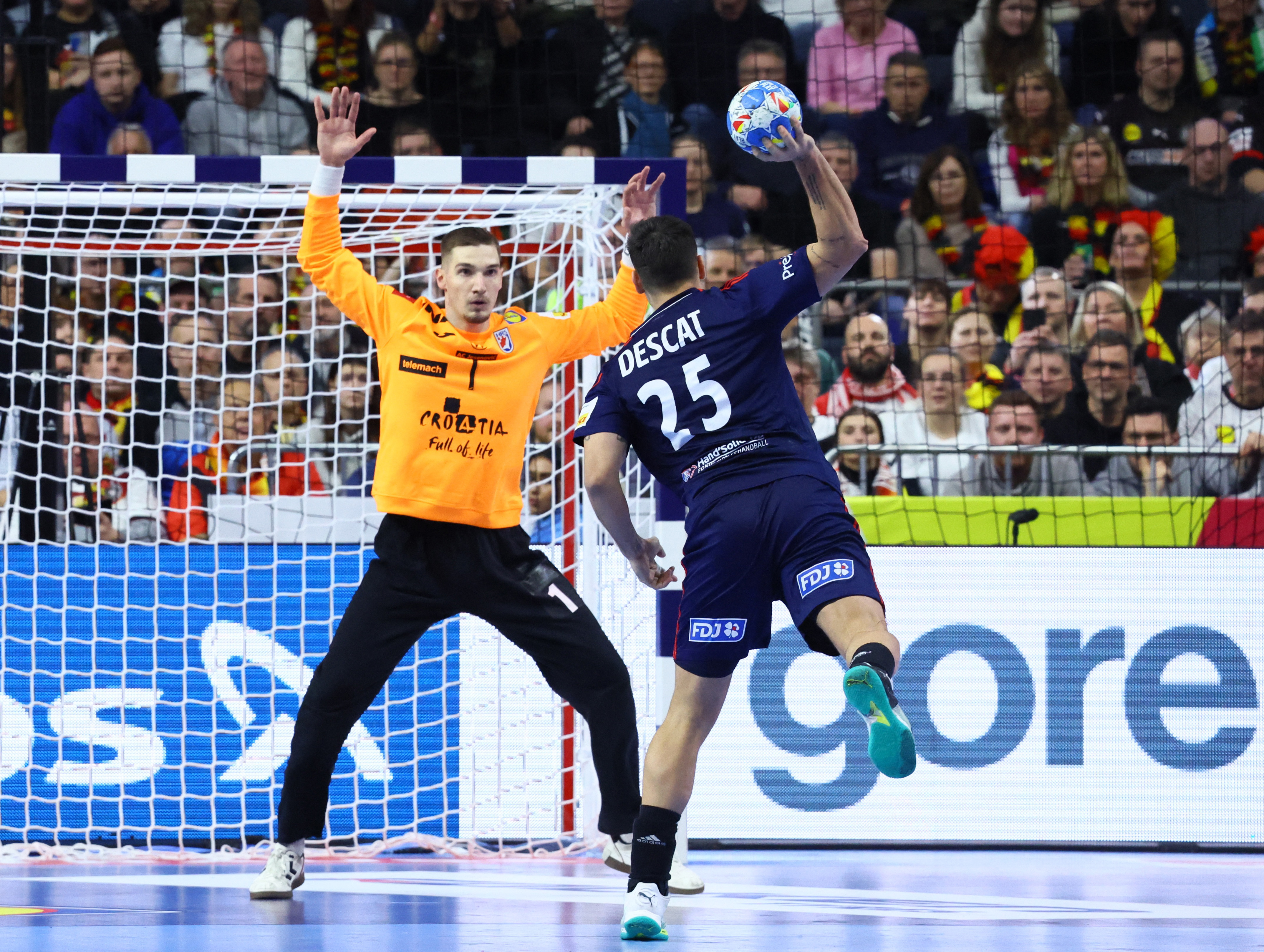 EHF 2024 Men's European Handball Championship - Main Round - France v Croatia