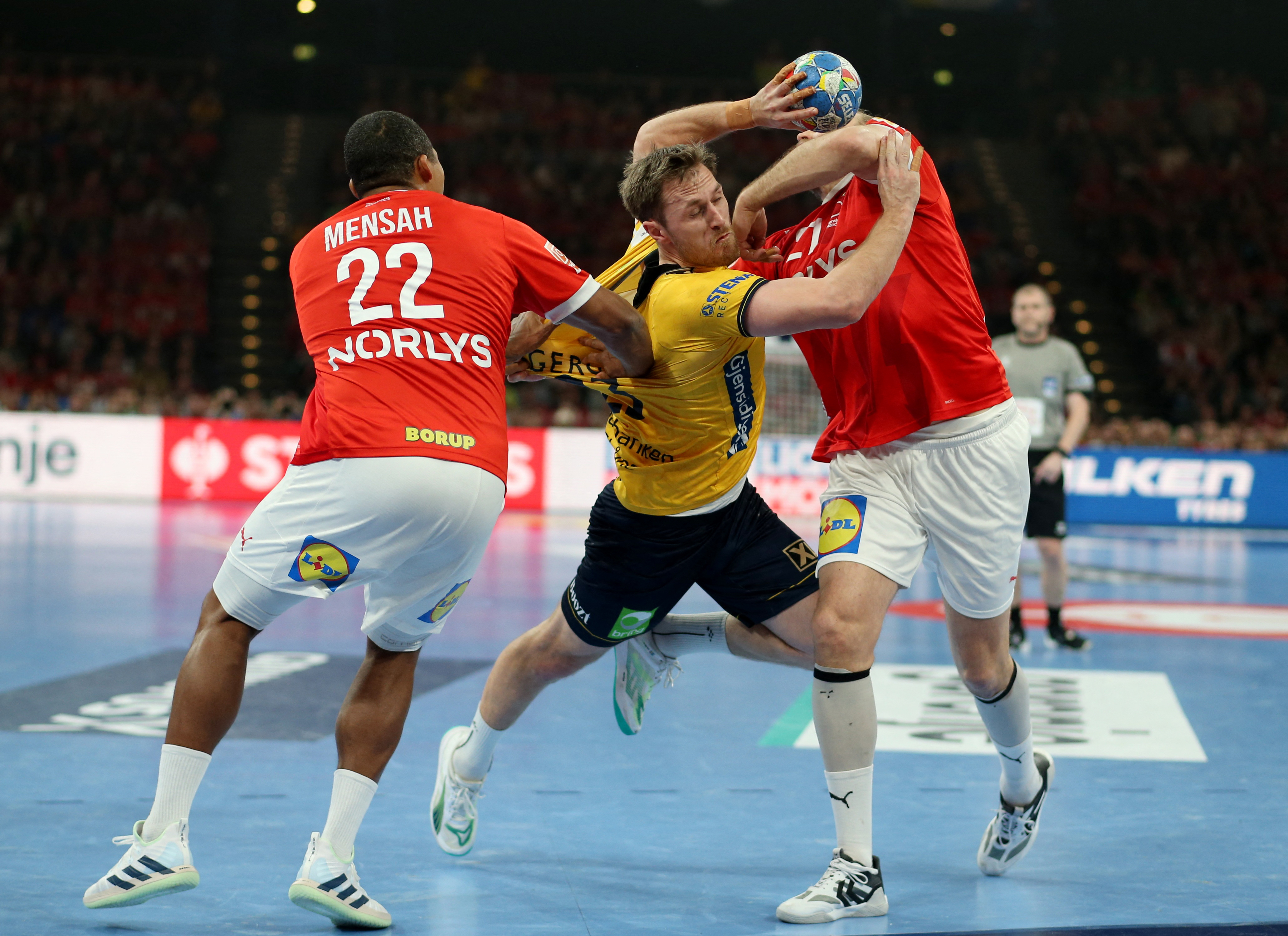 EHF 2024 Men's European Handball Championship - Main Round - Denmark v Sweden