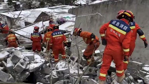 (SPOT NEWS)CHINA YUNNAN ZHAOTONG LANDSLIDE (CN)