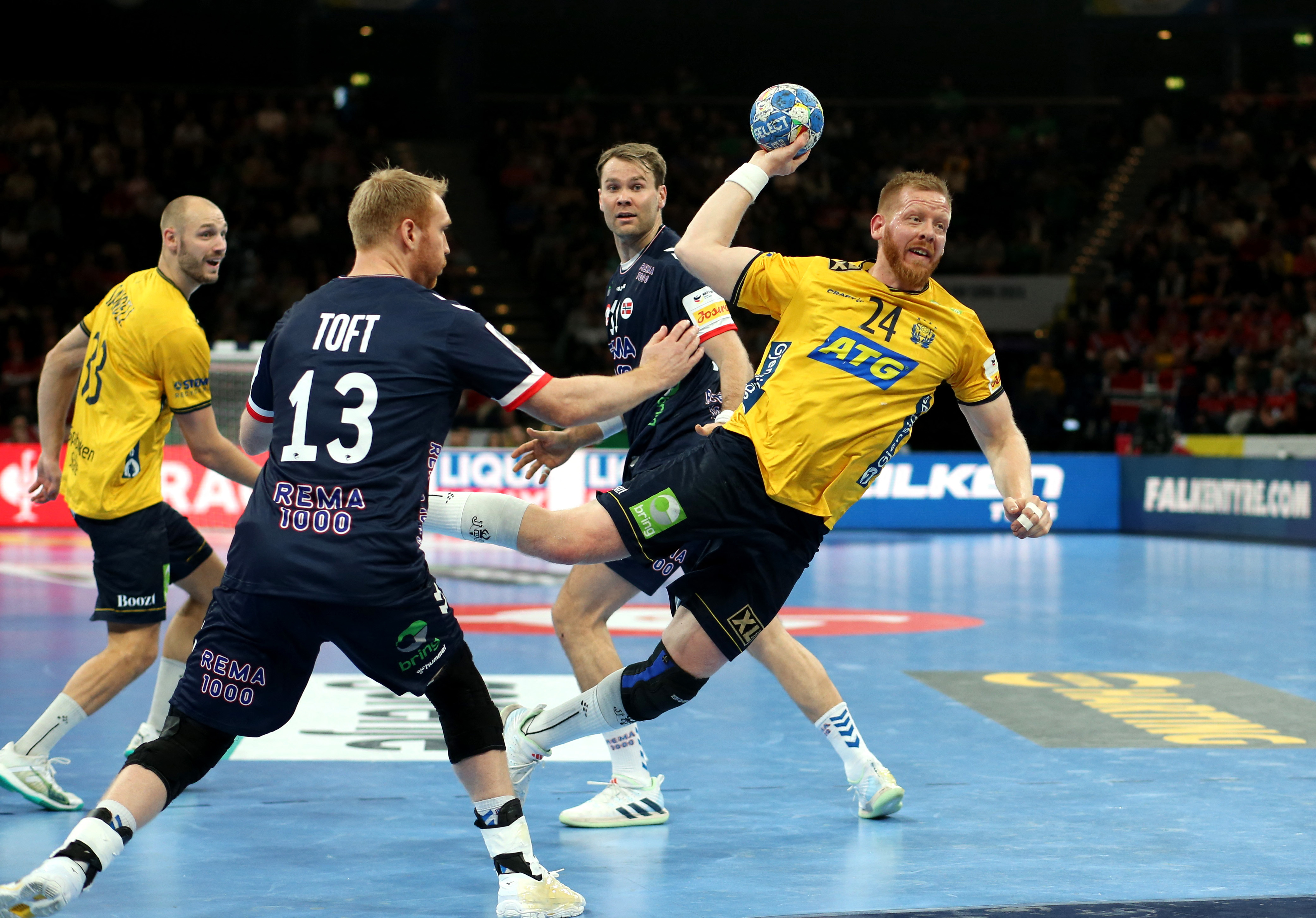 EHF 2024 Men's European Handball Championship - Main Round - Norway v Sweden