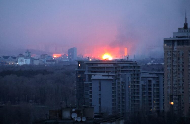 Morning rocket attack on Kyiv