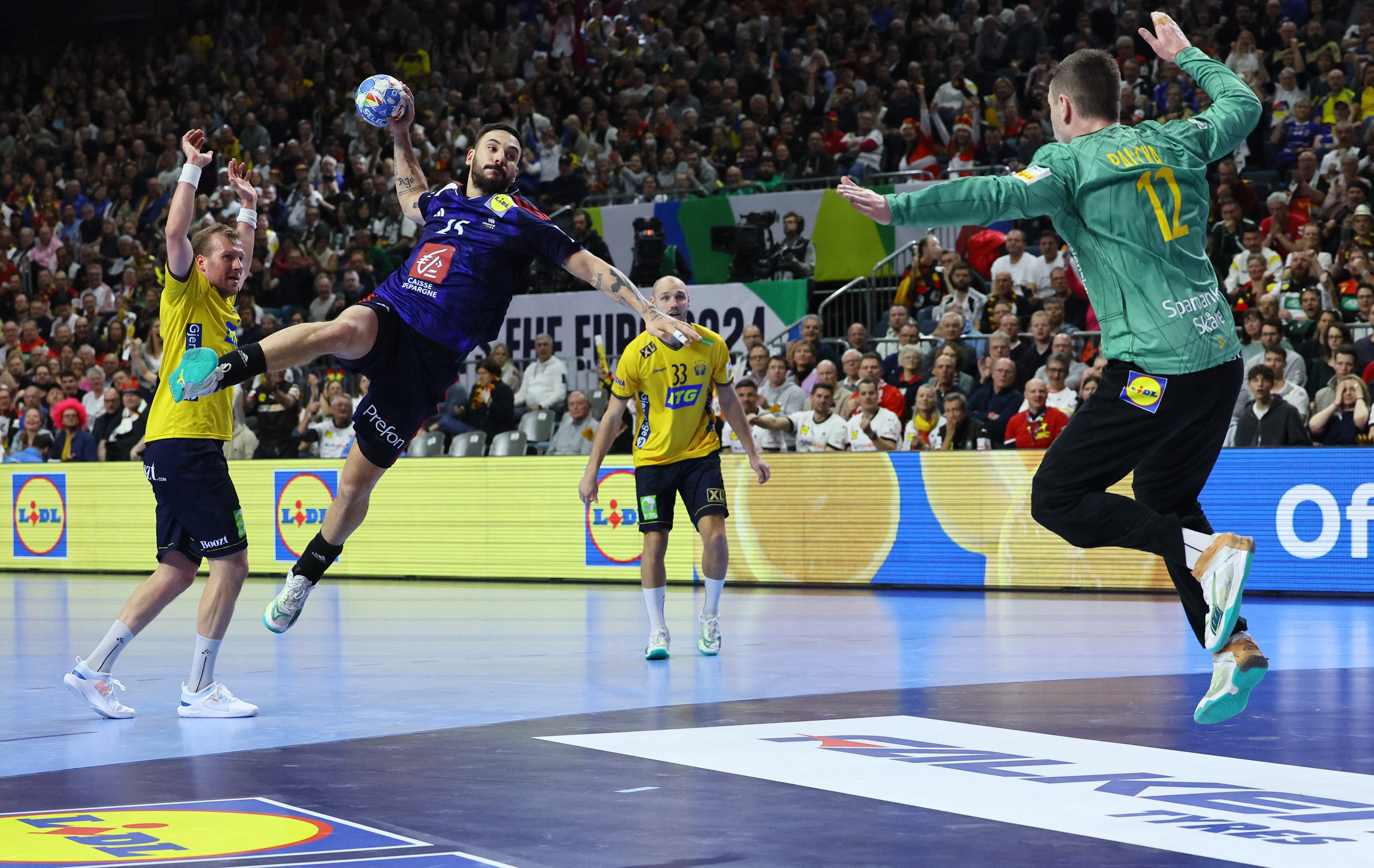 EHF 2024 Men's European Handball Championship - Semi Final - France v Sweden