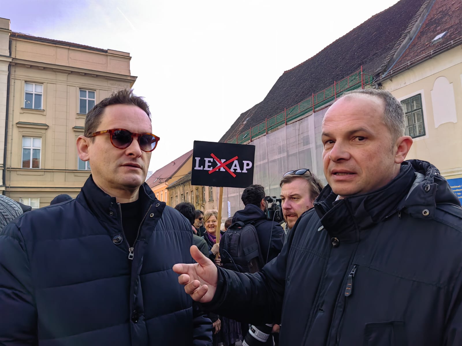 protes novinaar zagreb