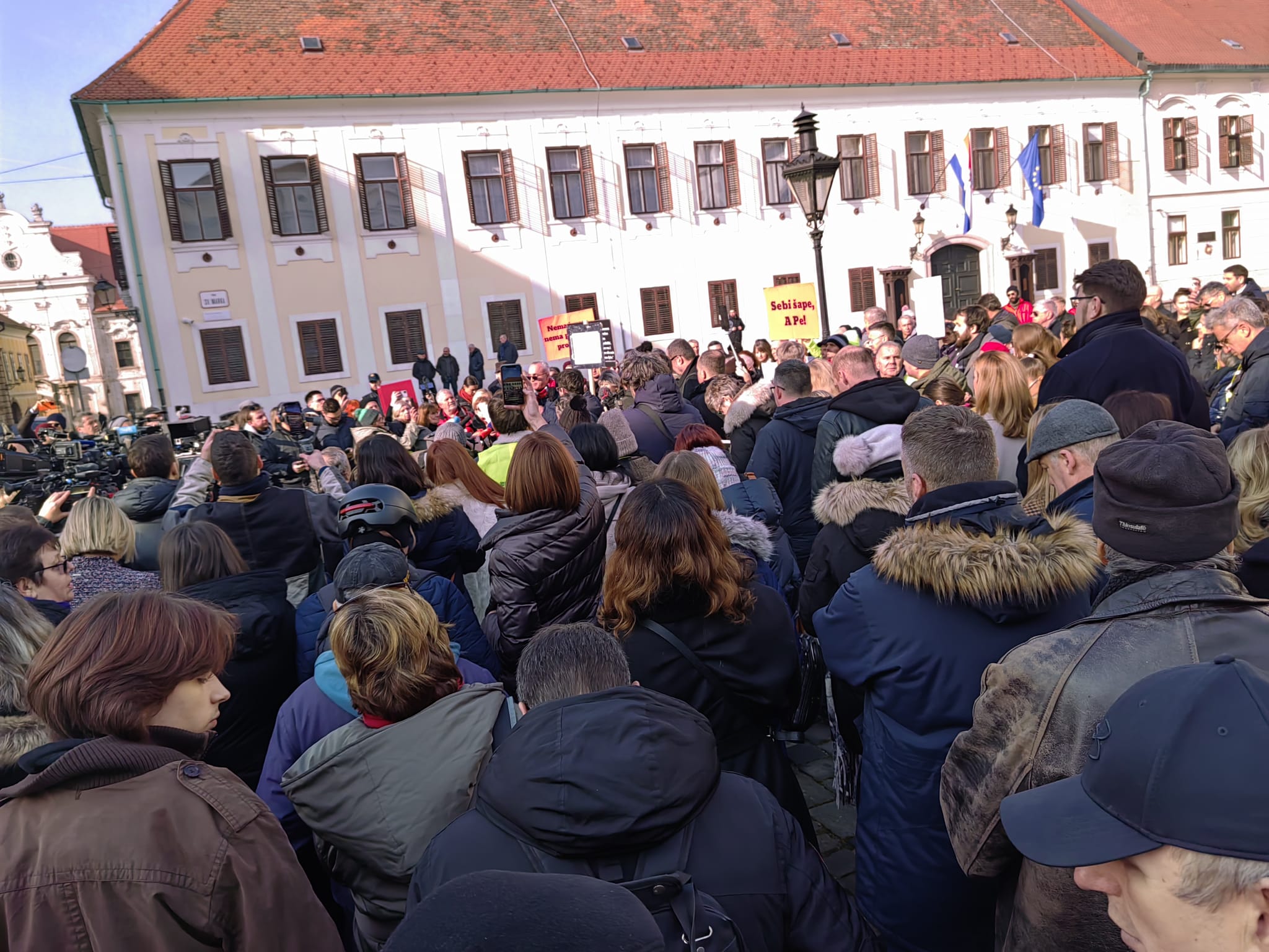 protes novinaar zagreb