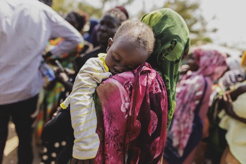 Bewohner der Gorom Fluechtlingssiedlung suedwestlich von Dschuba, 26.01.2024. / Fotografiert im Auftrag des Auswaertigen
