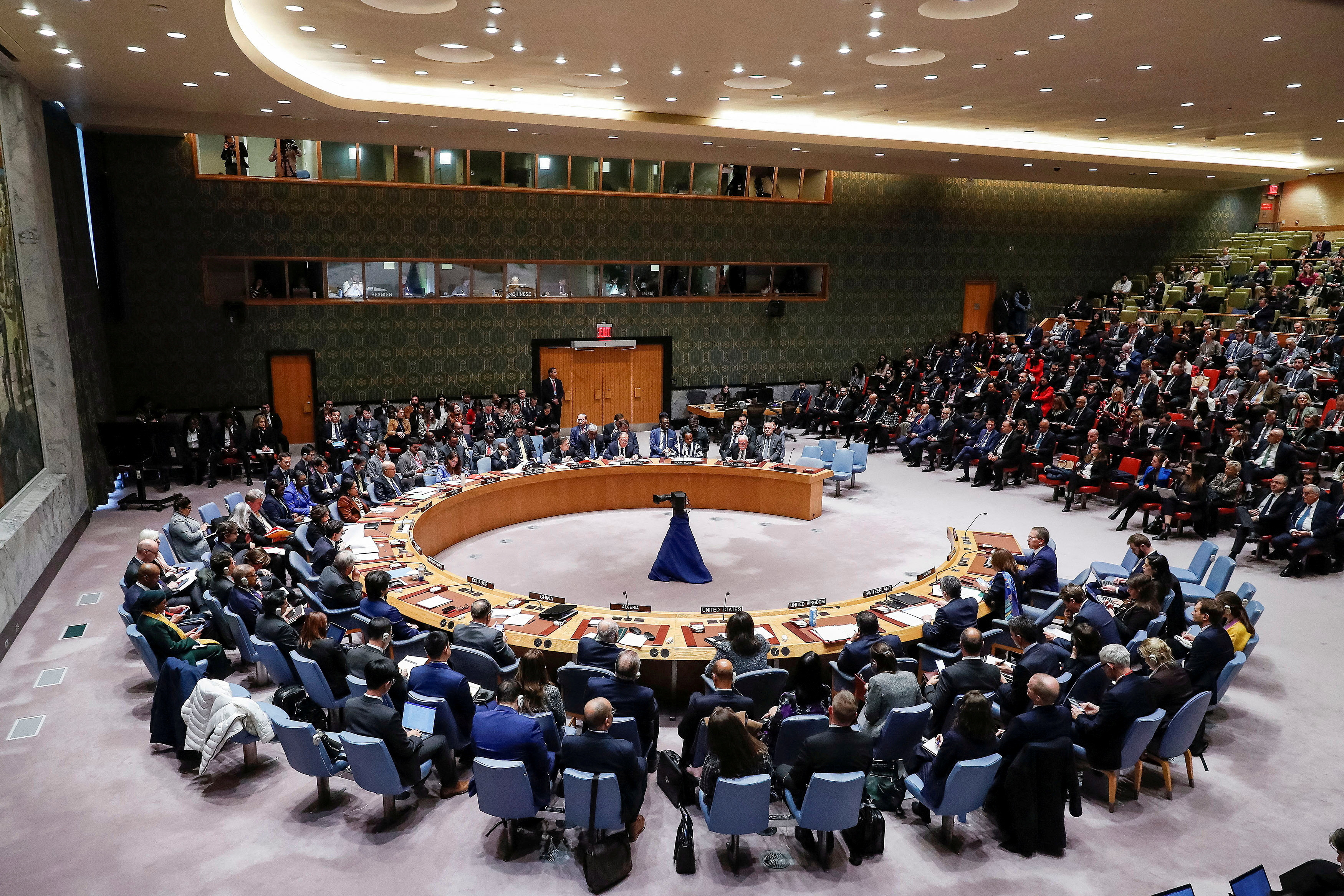 FILE PHOTO: Meeting of the United Nations Security Council on the crisis in the Gaza Strip at U.N. headquarters in New York