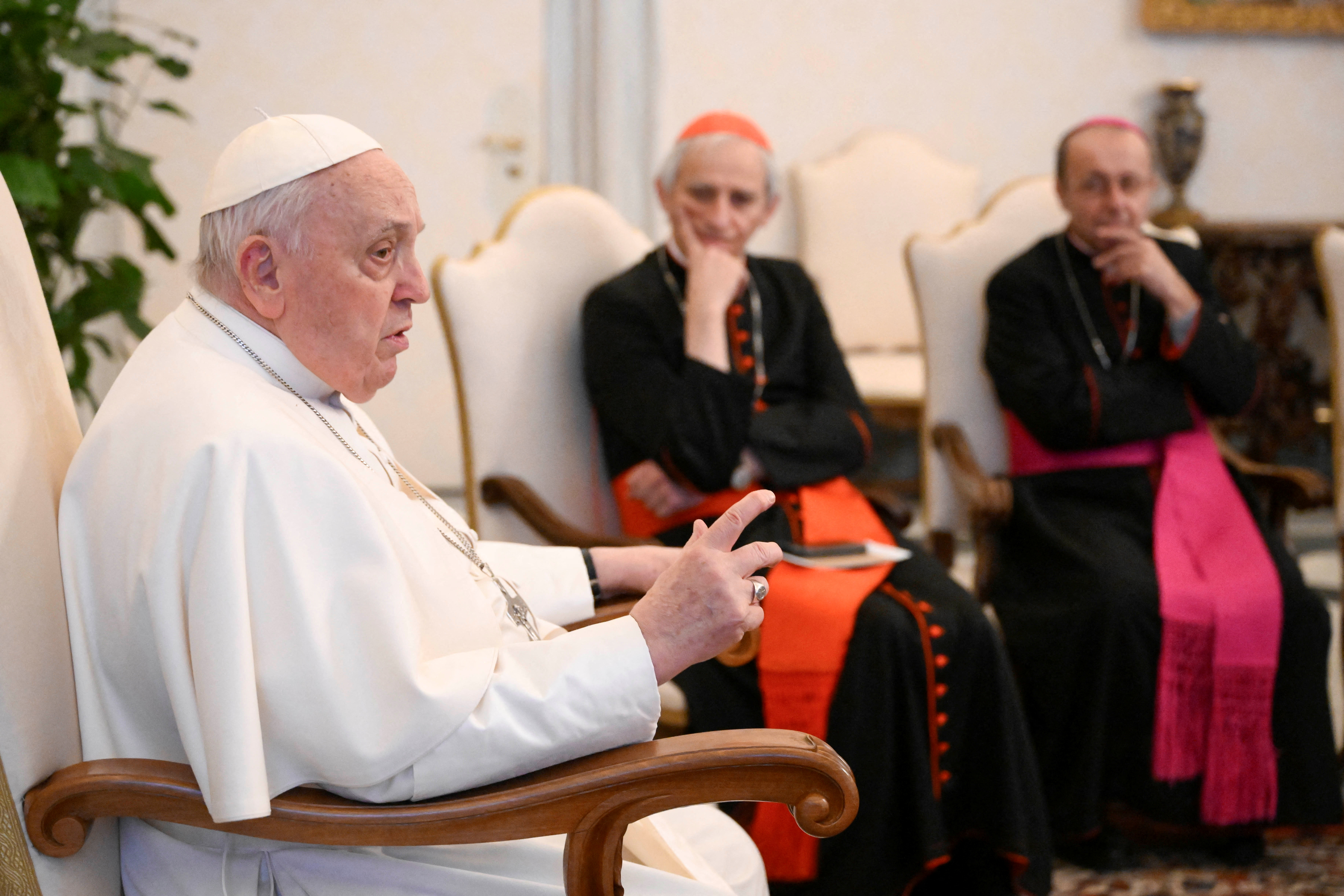 Pope Francis meets Bishops from Emilia Romagna, at the Vatican
