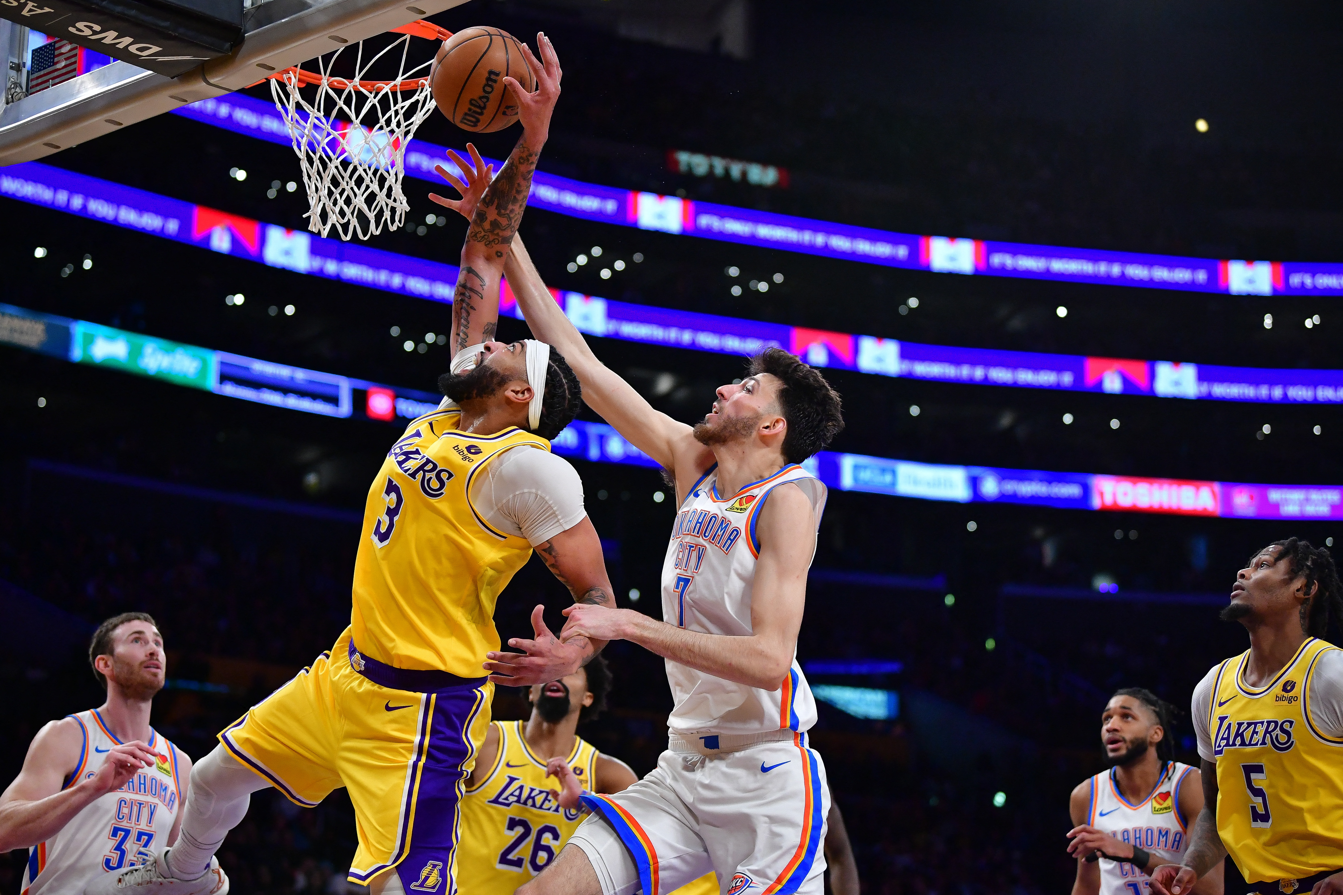 NBA: Oklahoma City Thunder at Los Angeles Lakers
