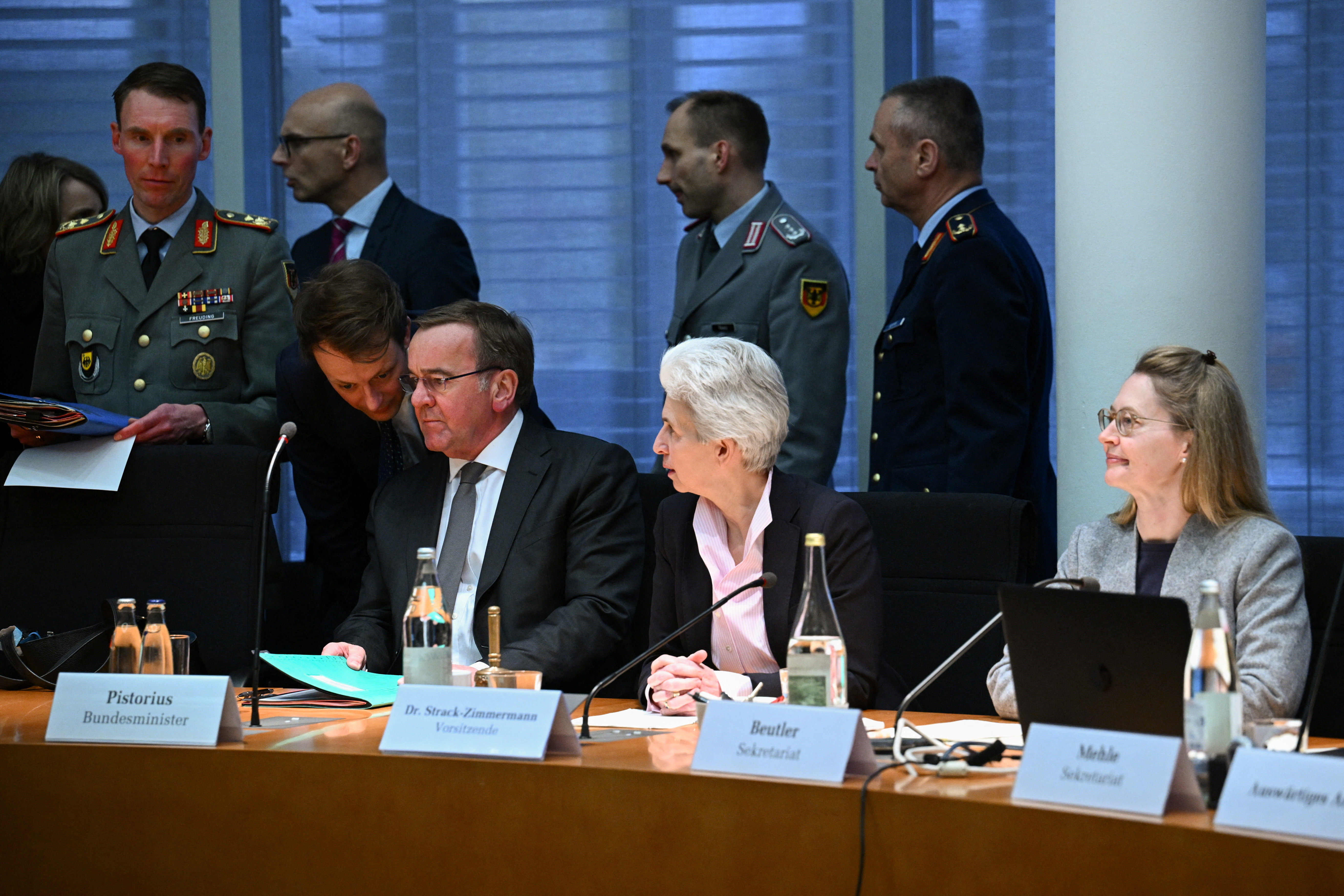Parliamentary inquiry of the Committee on Defence about the apparent eavesdropping of German army Bundeswehr call, in Berlin