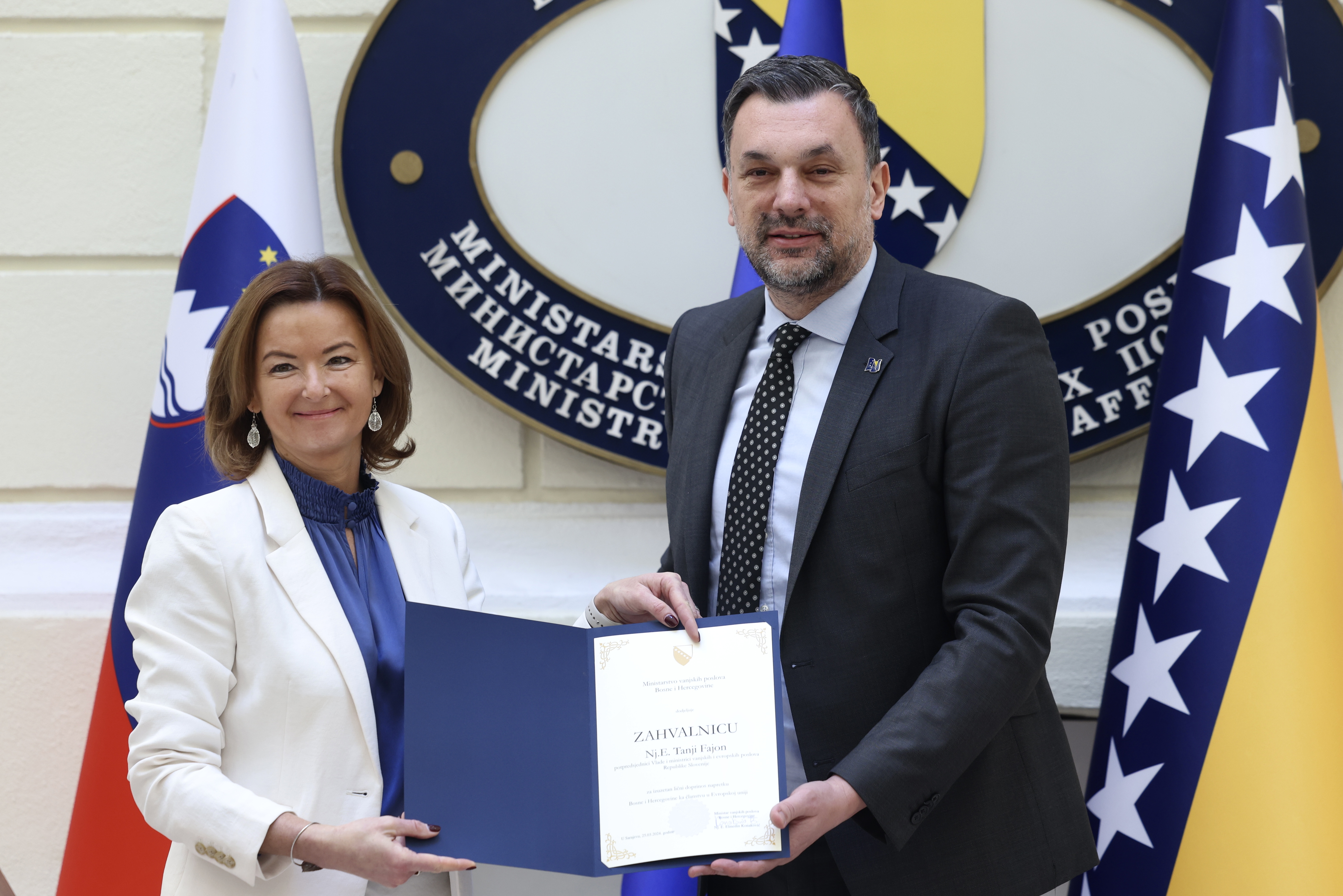 Elmedin Konaković i Tanja Fajon (F.Z. / N1)