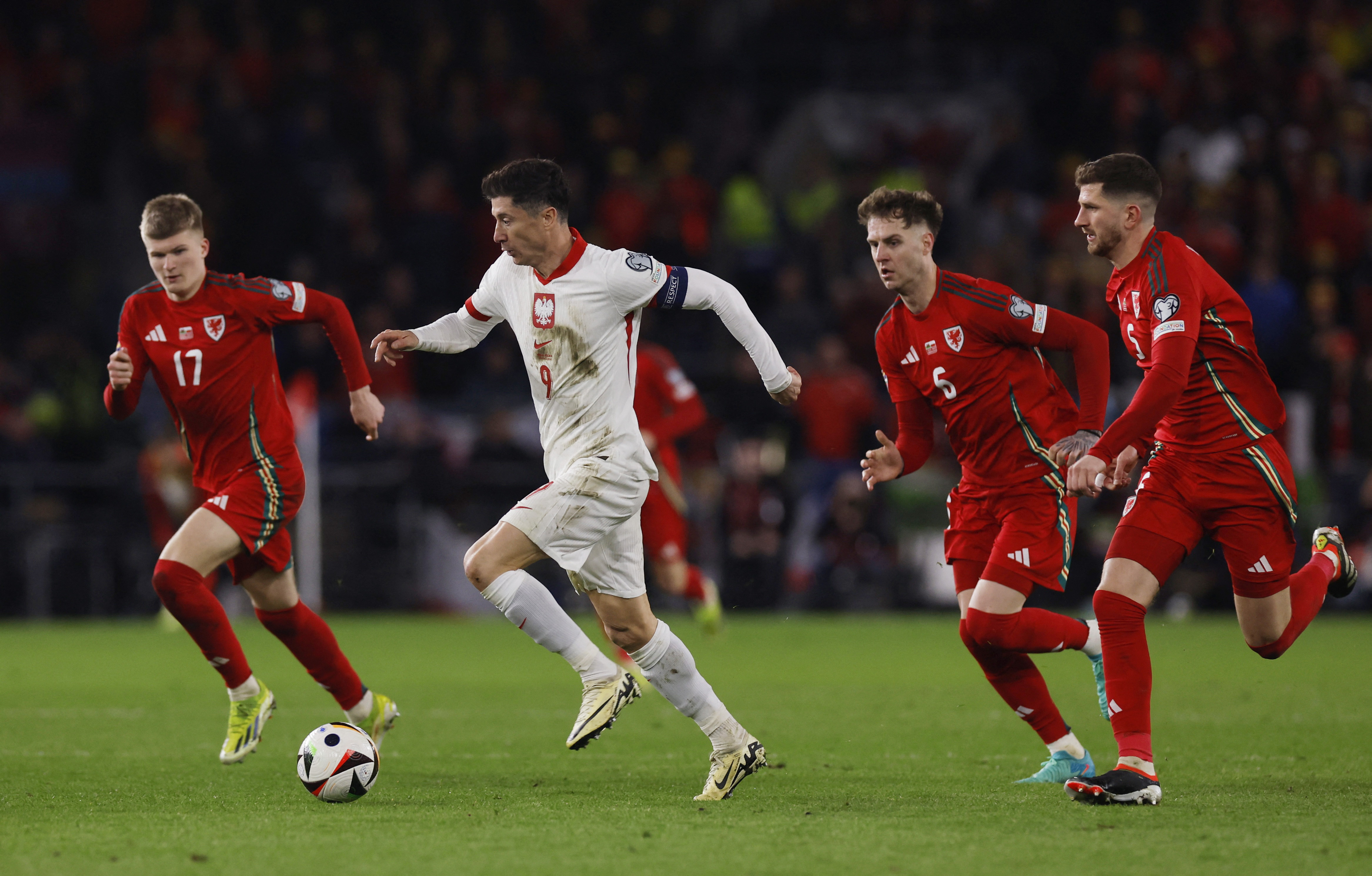 Euro 2024 Qualifier - Play-Off - Wales v Poland