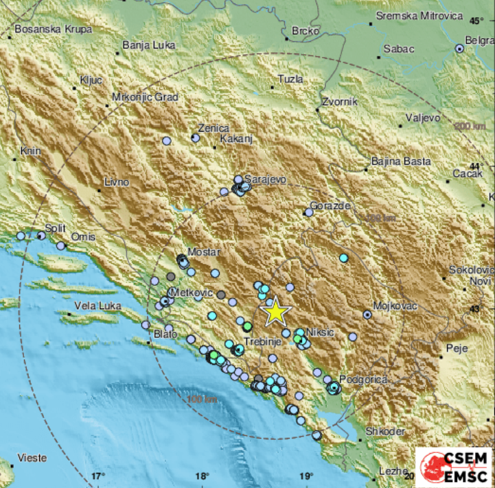 zemljotres bih crna gora